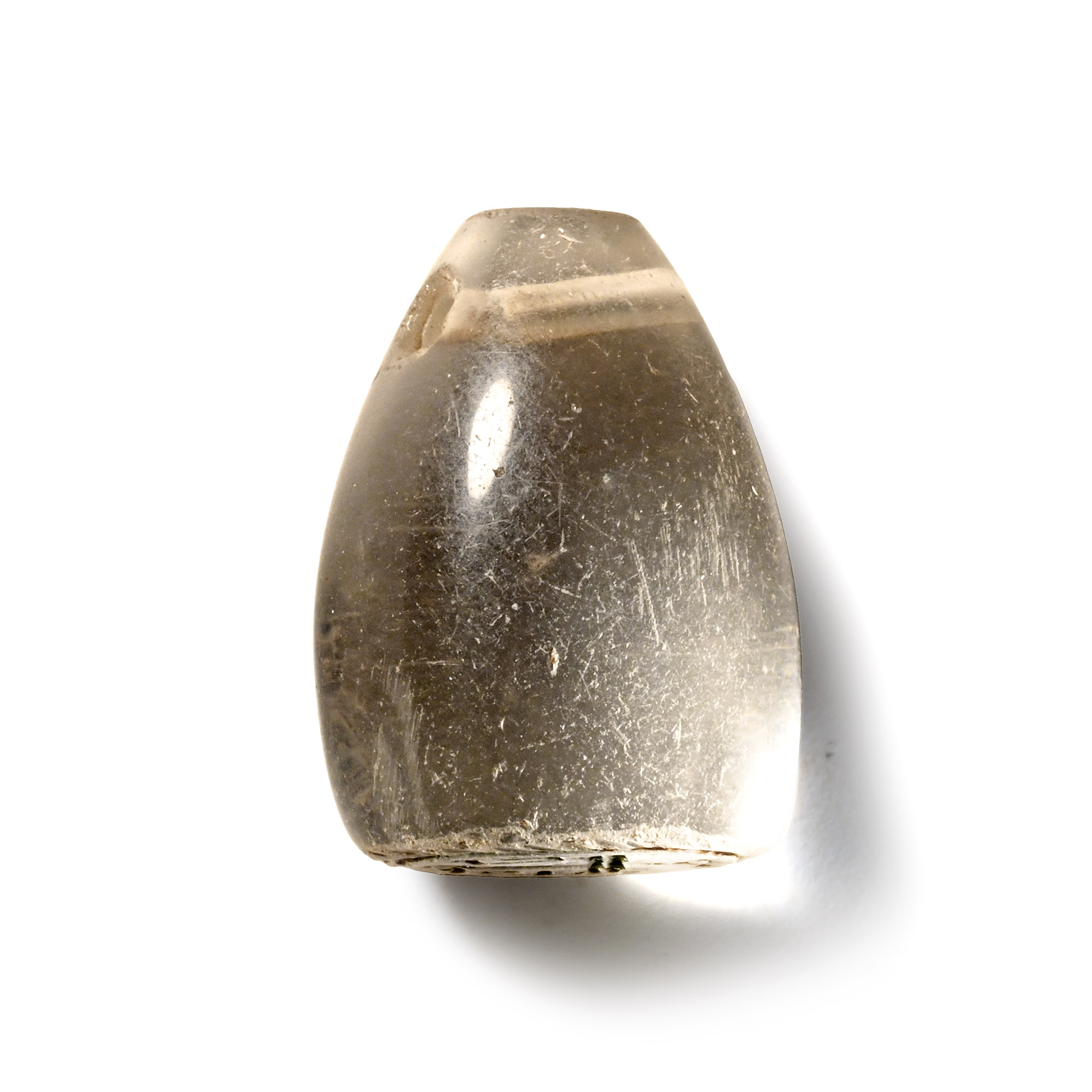 Byzantine Rock Crystal Pendant Seal with Engraved Cross