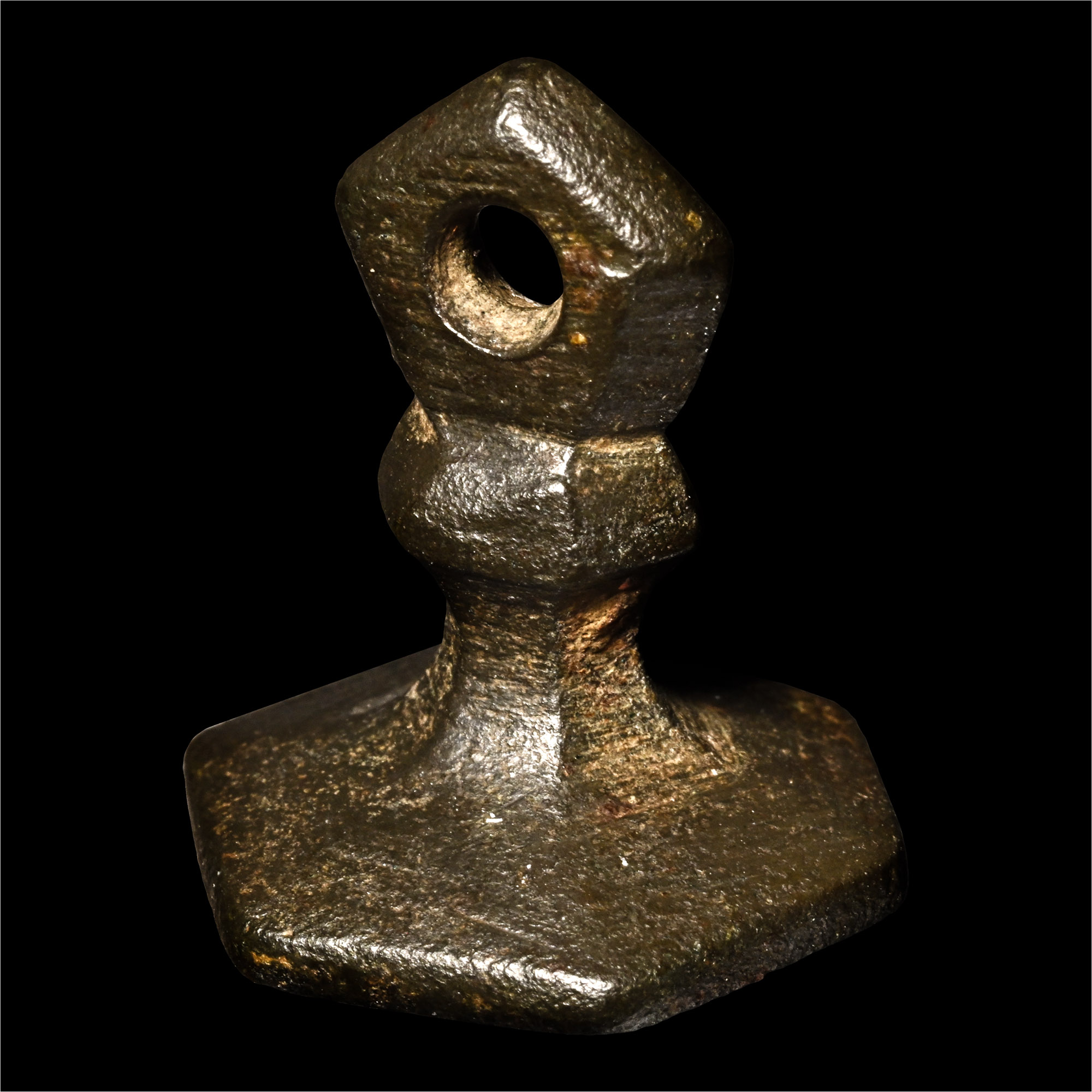 Medieval Bronze Seal Matrix for Robert De Rae