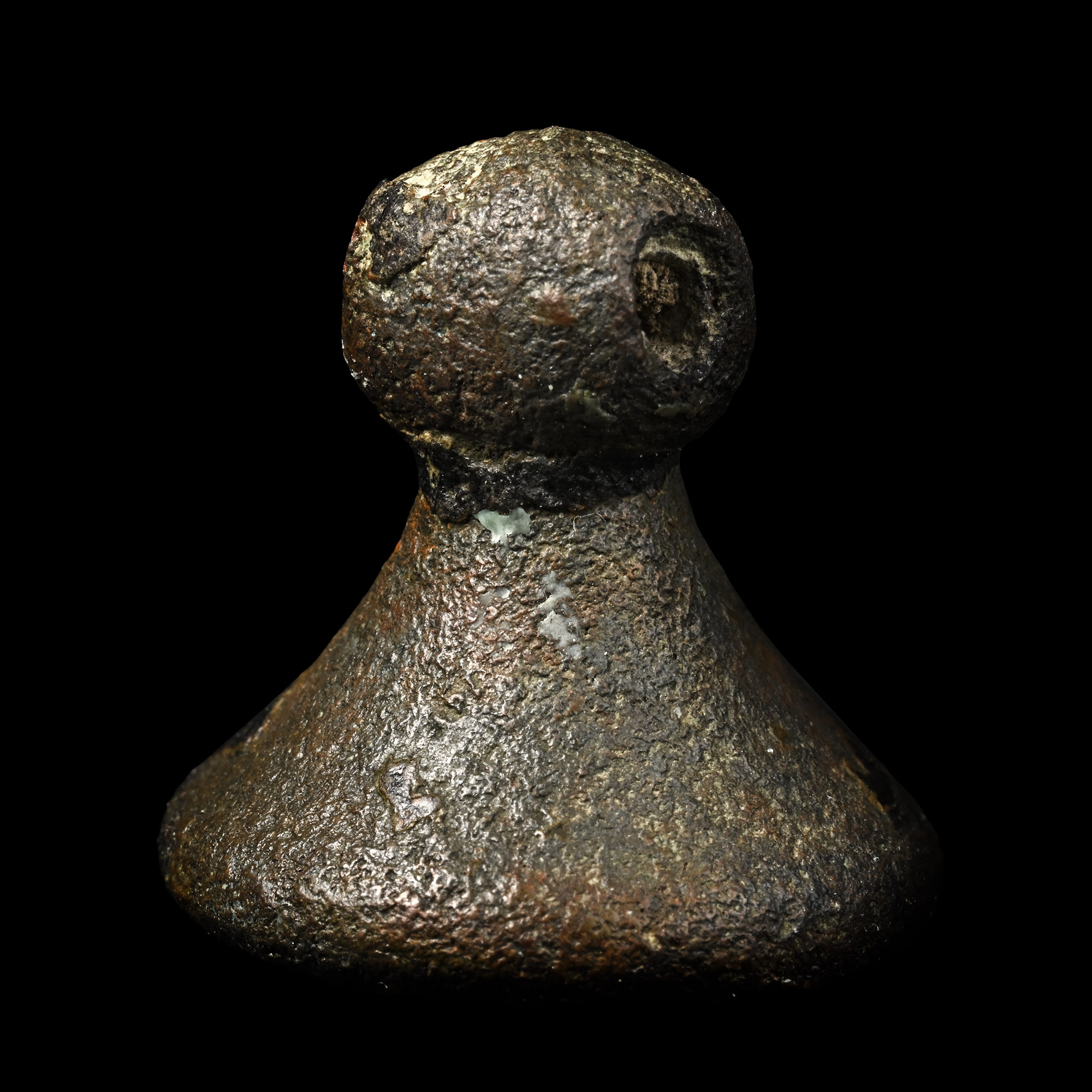 Medieval Bronze Seal Matrix with Figure of Christ