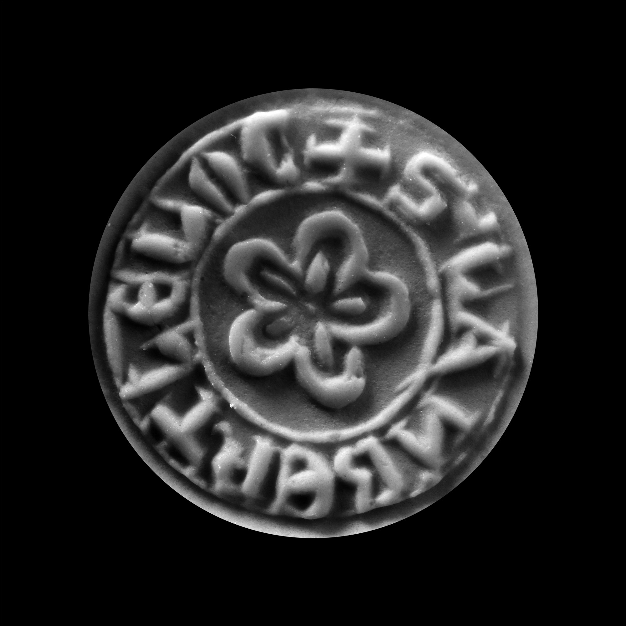 Medieval Bronze Seal Matrix for Lambert