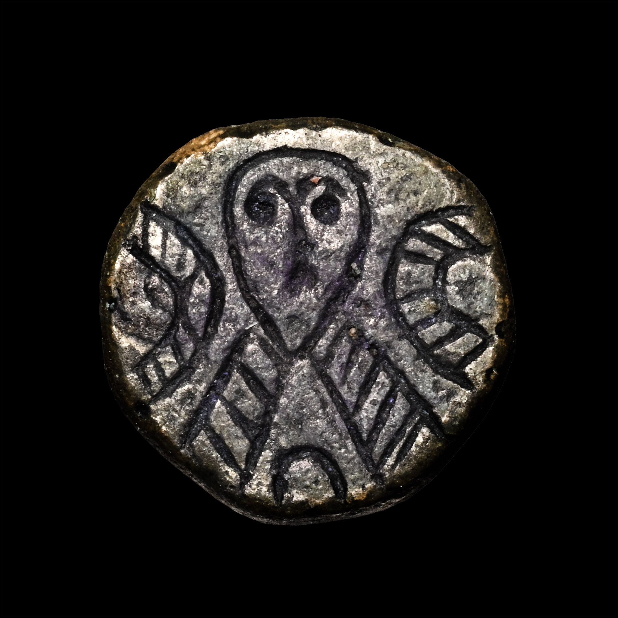 Byzantine Bronze Seal Matrix with Bust