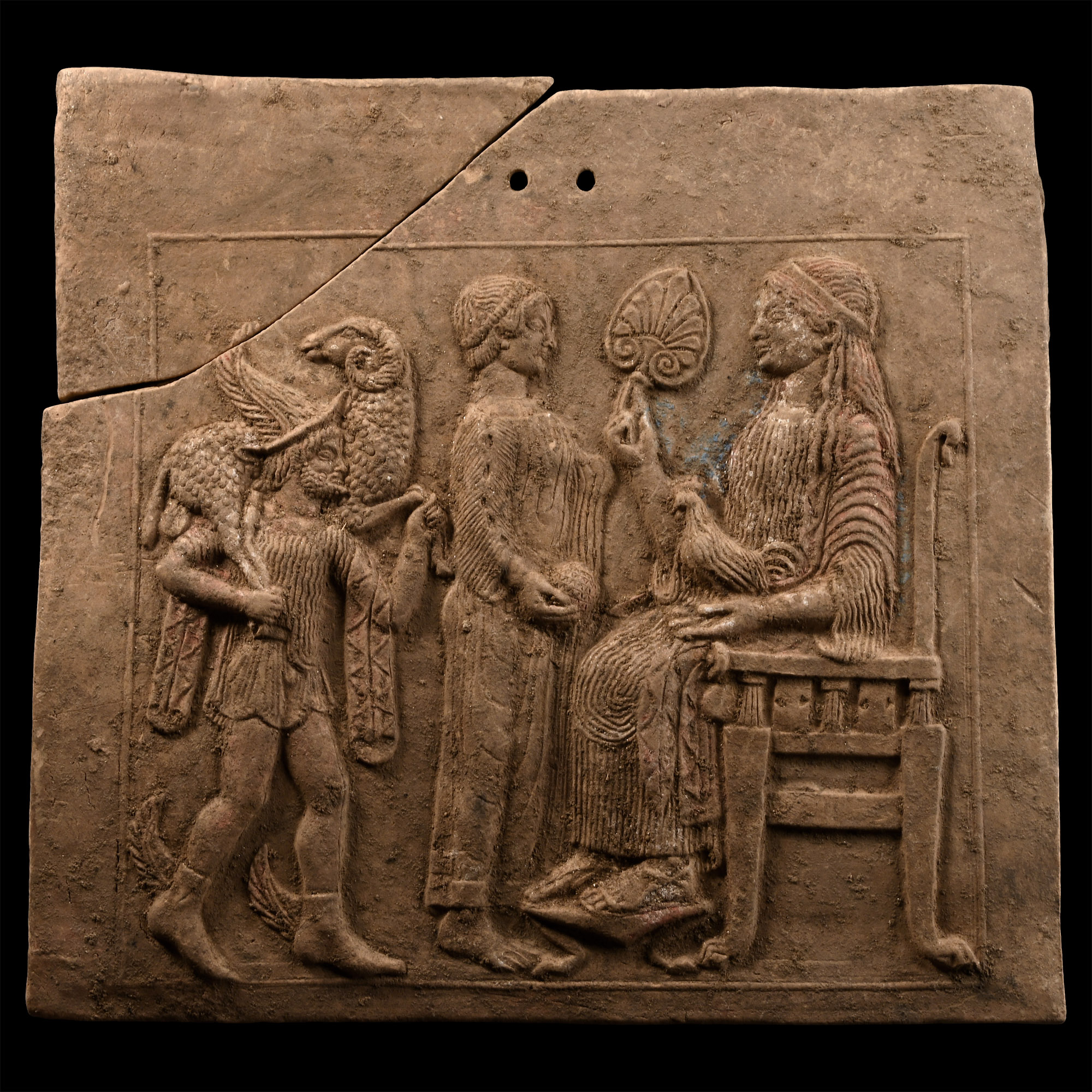 Greek Style Terracotta Plaque