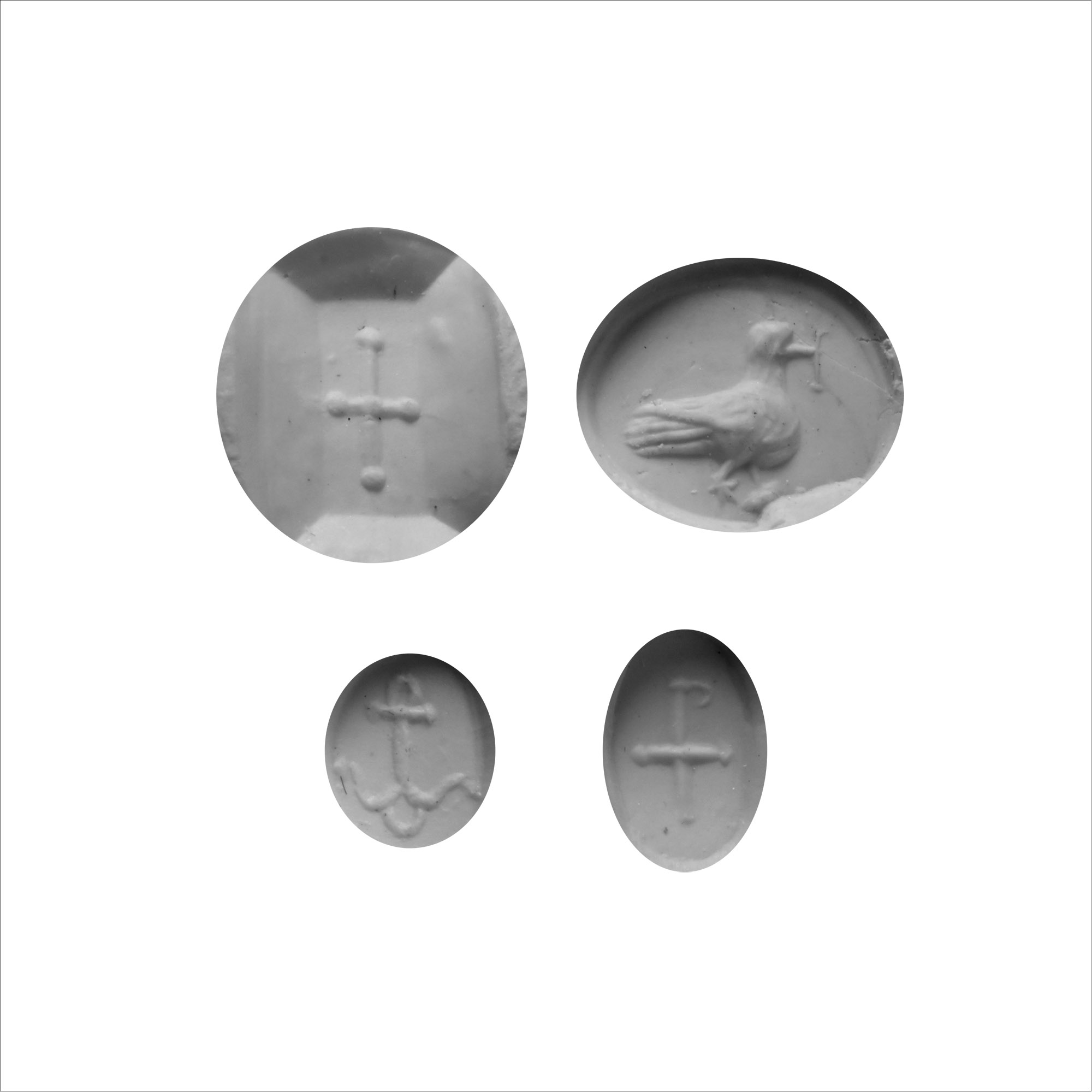 Late Roman Group of Gemstones