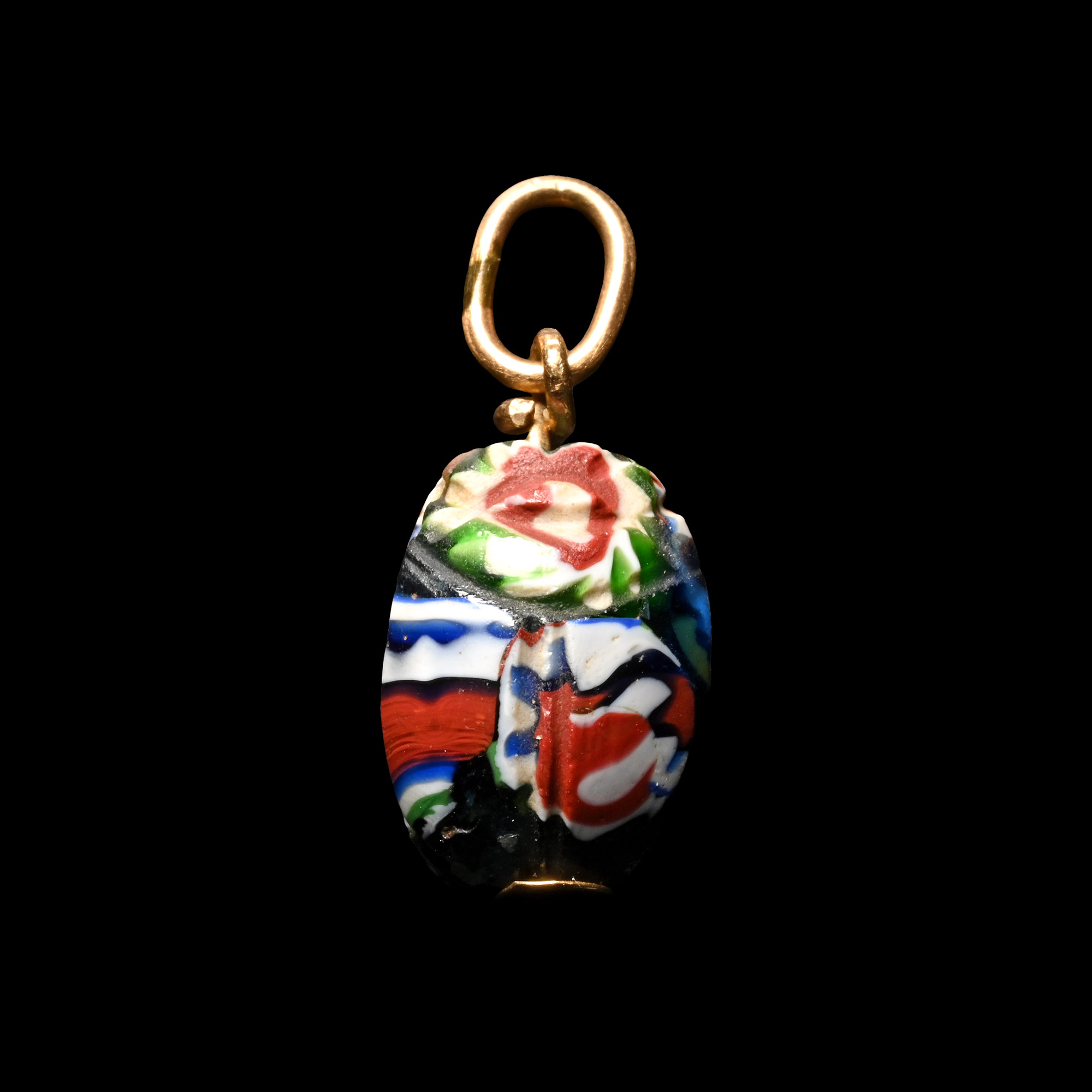 Egyptian Millefiori Glass Scarab