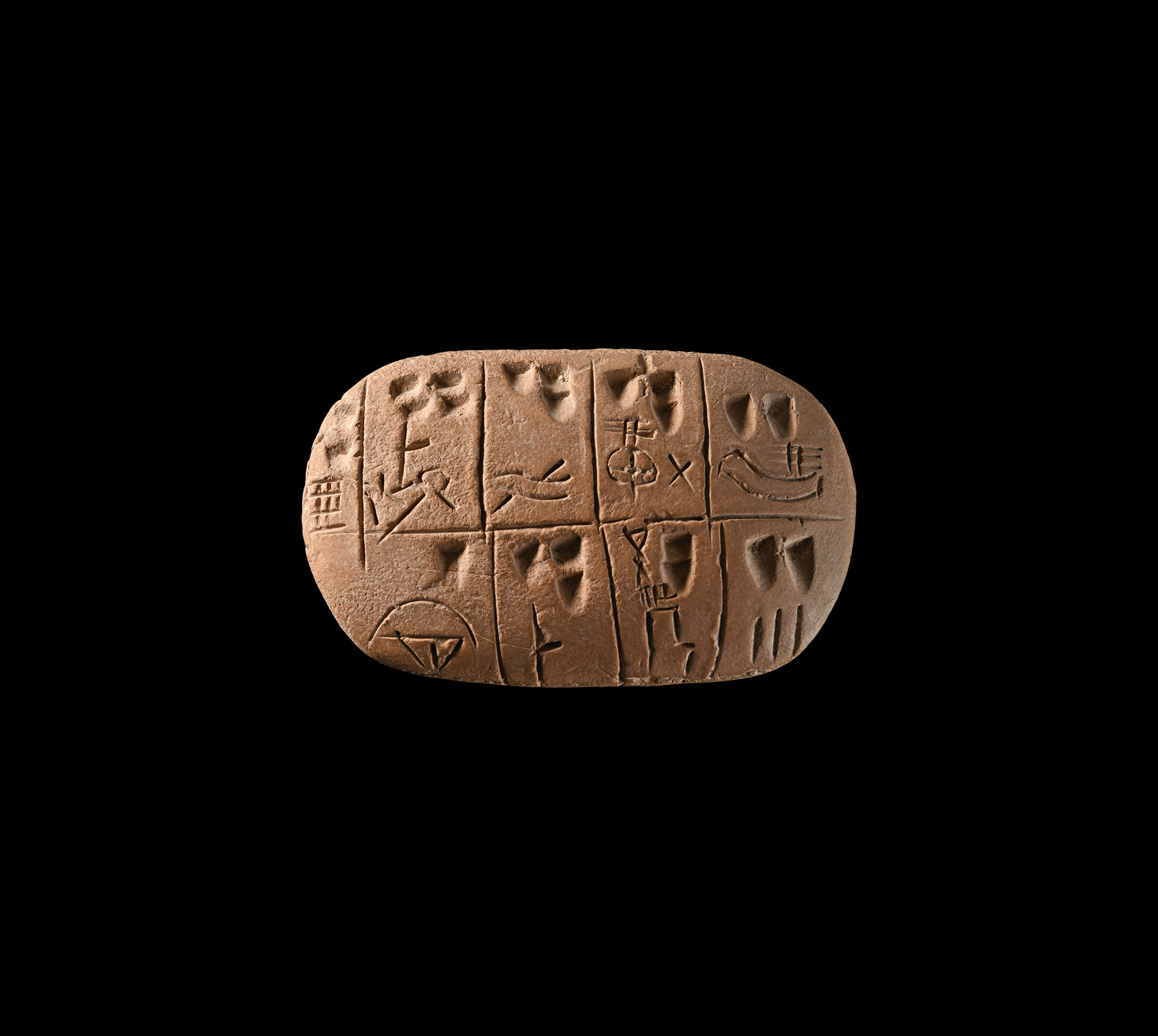 Sumerian Proto-Cuneiform Tablet with Symbols