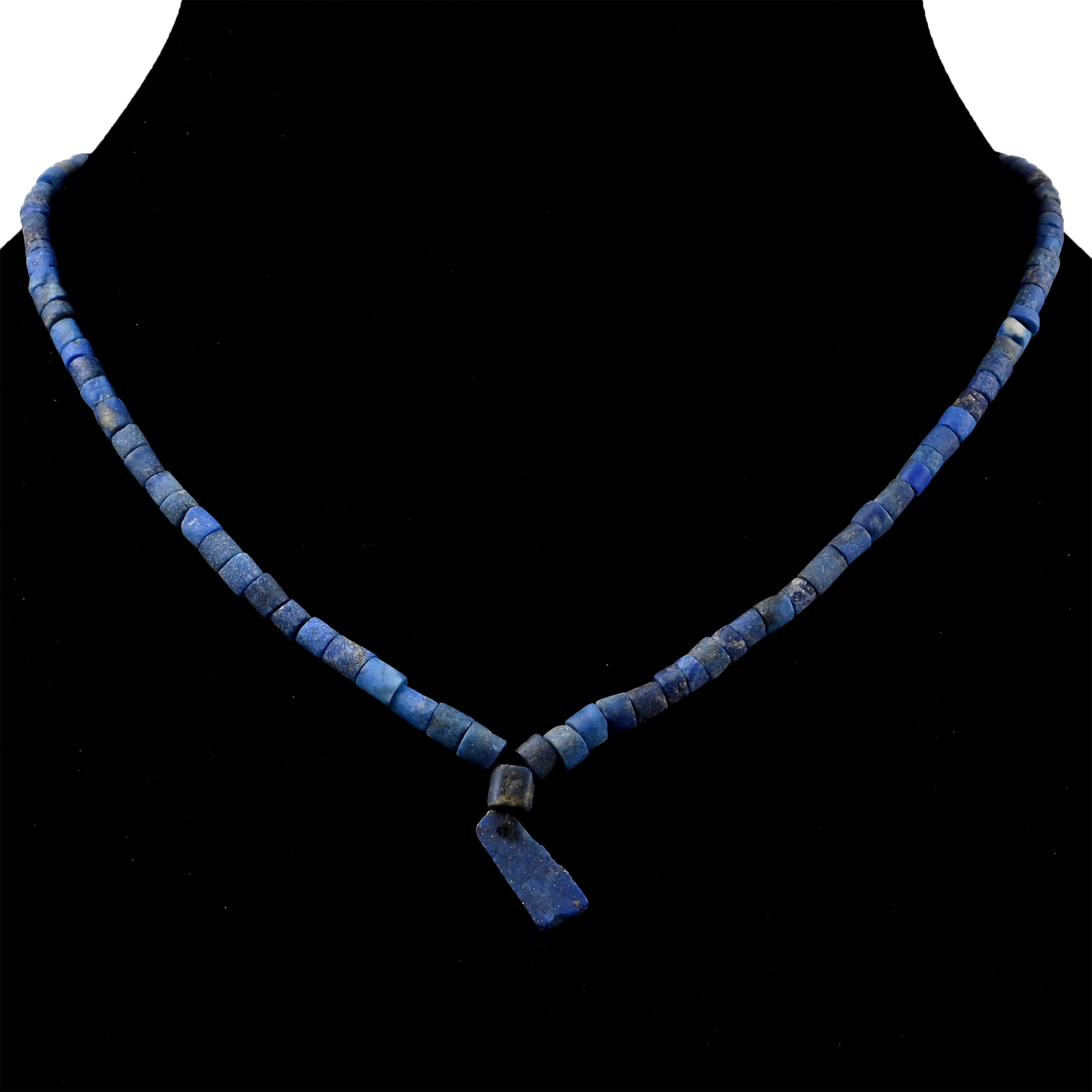 Lapis Lazuli Bead Necklace String with Pendant