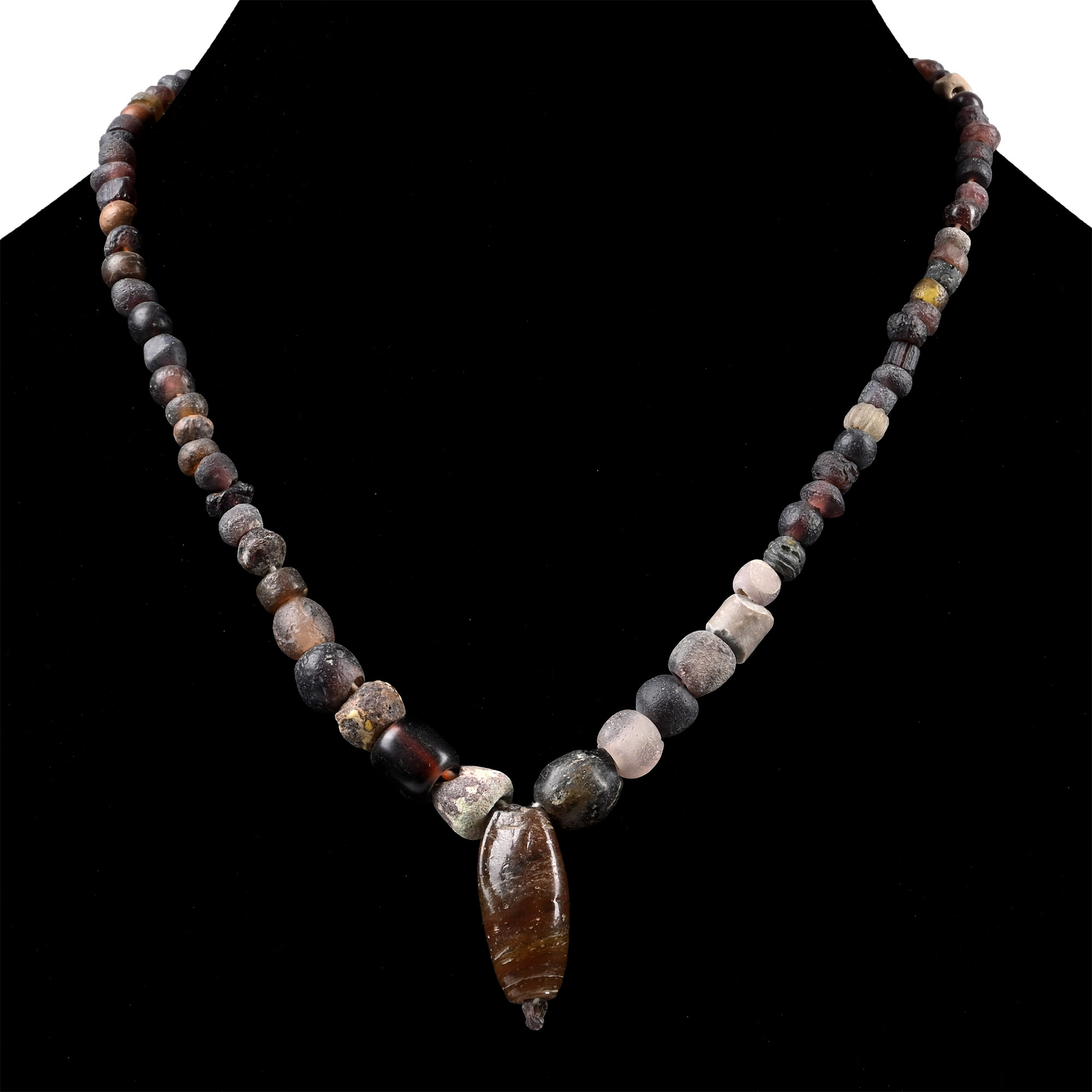 Roman and Other Mixed Glass Bead Necklace String