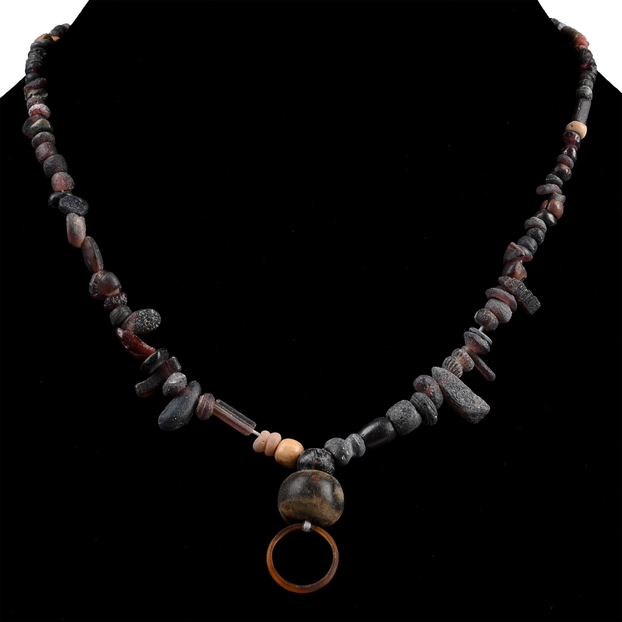 Roman and Other Mixed Glass Bead Necklace String