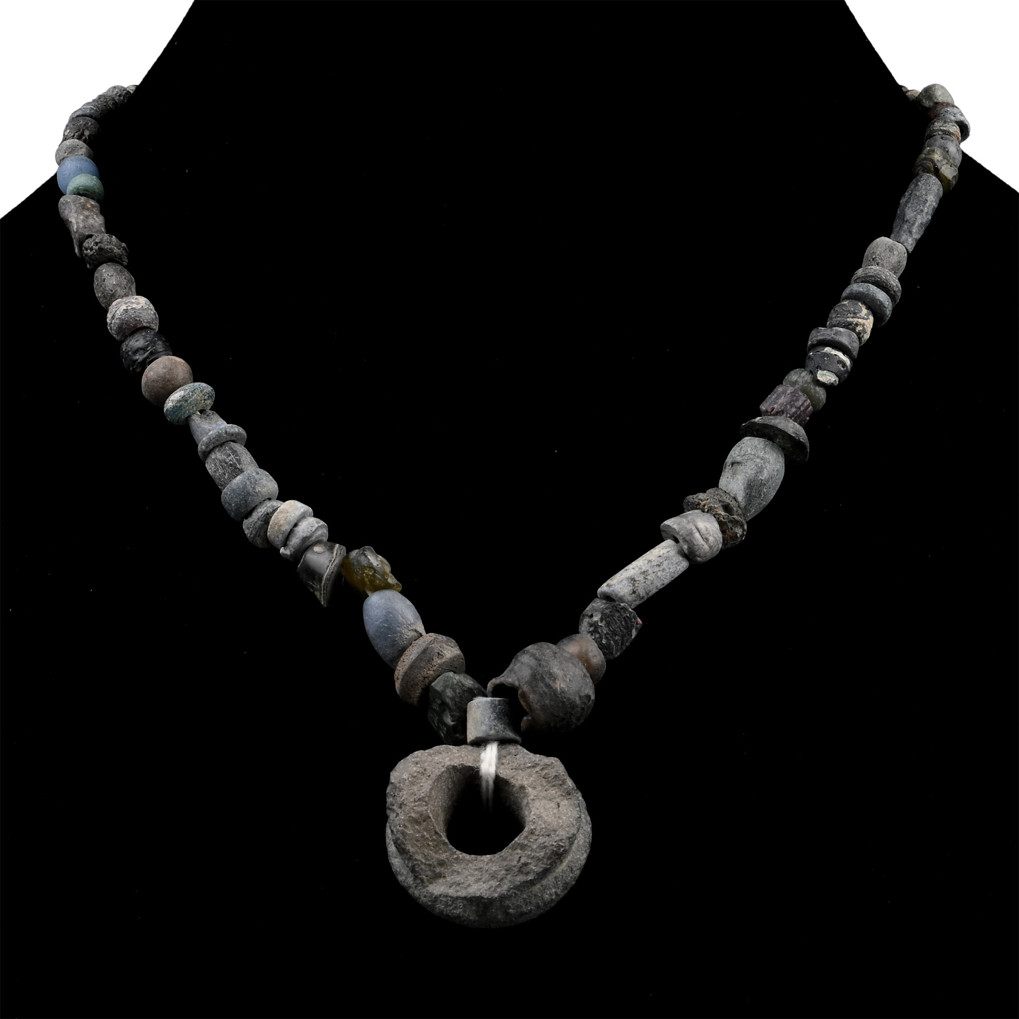 Roman and Other Mixed Glass Bead Necklace String