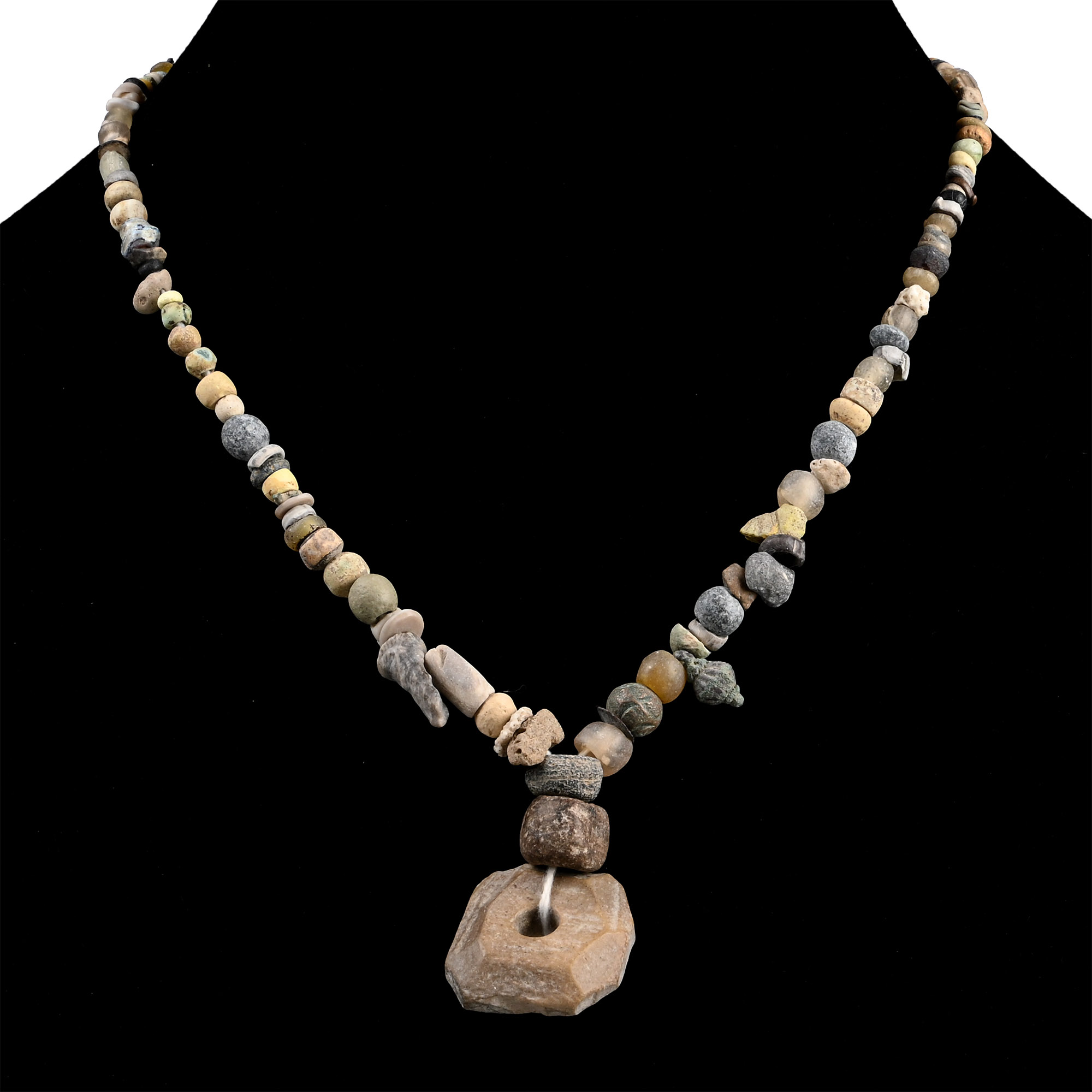 Roman and Other Mixed Glass Bead Necklace String