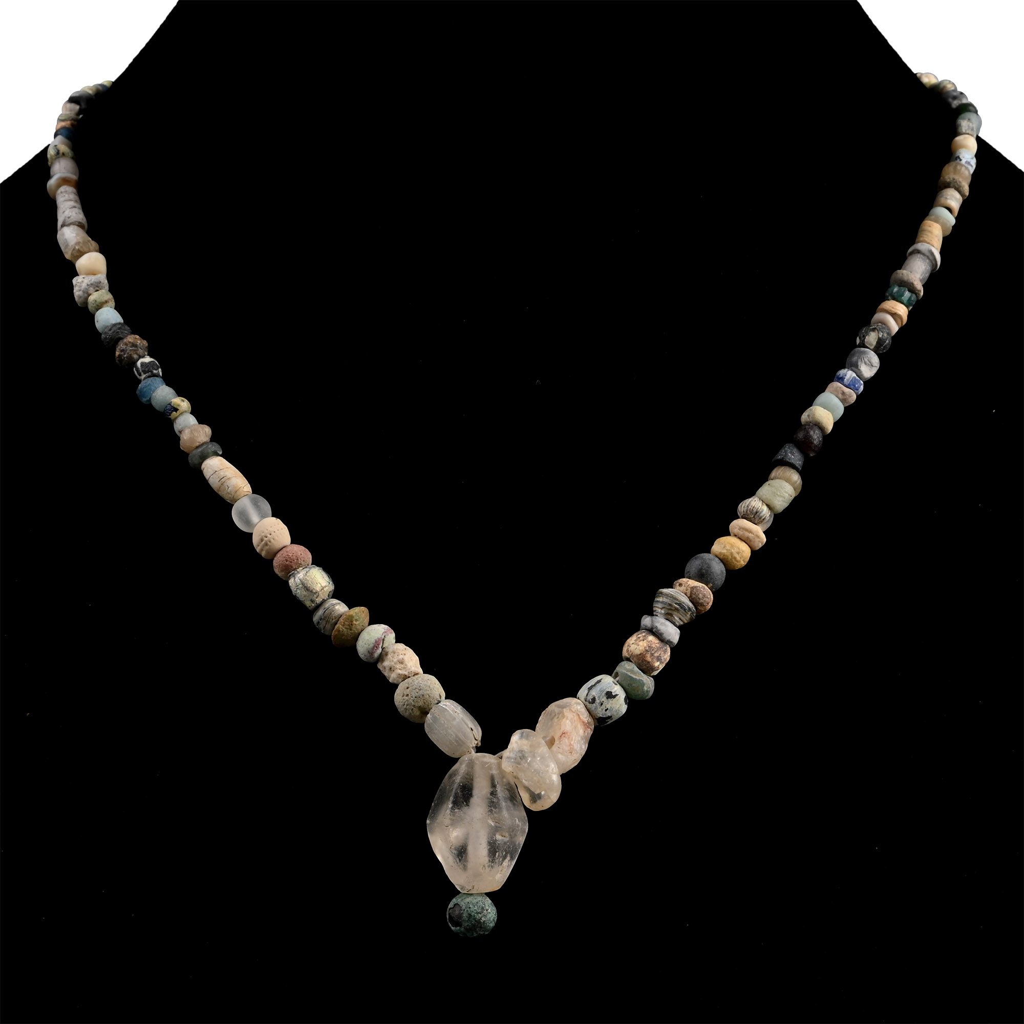 Roman and Other Mixed Glass Bead Necklace String