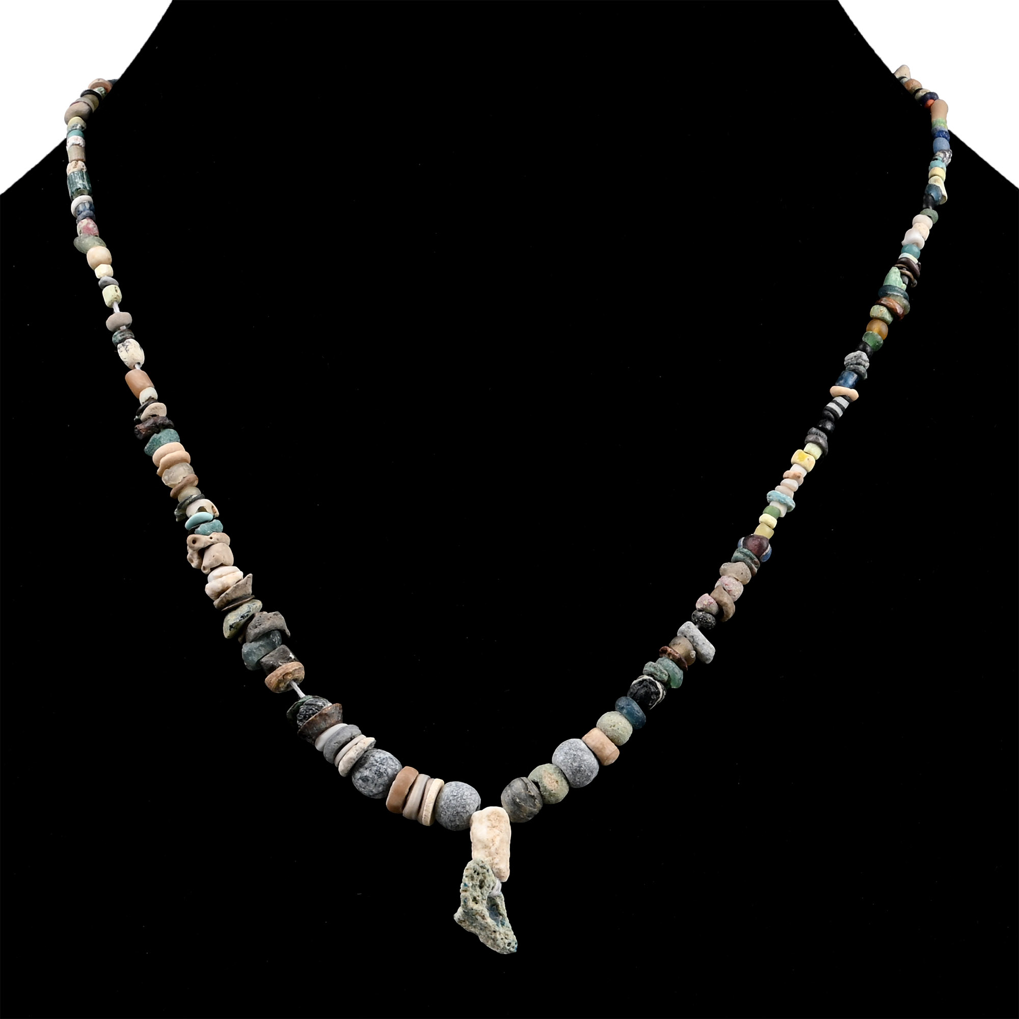 Roman and Other Mixed Glass Bead Necklace String