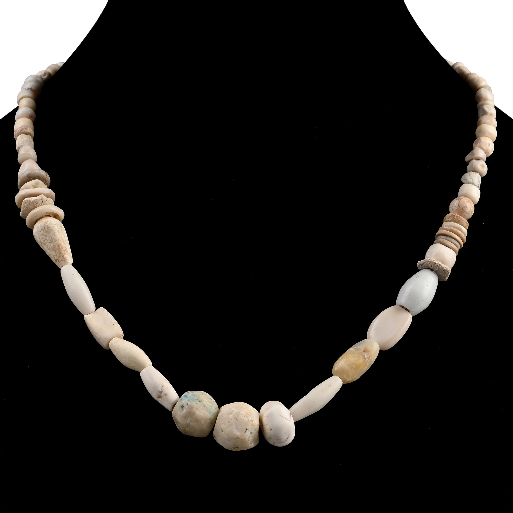 Western Asiatic and Other Mixed Stone Bead Necklace String
