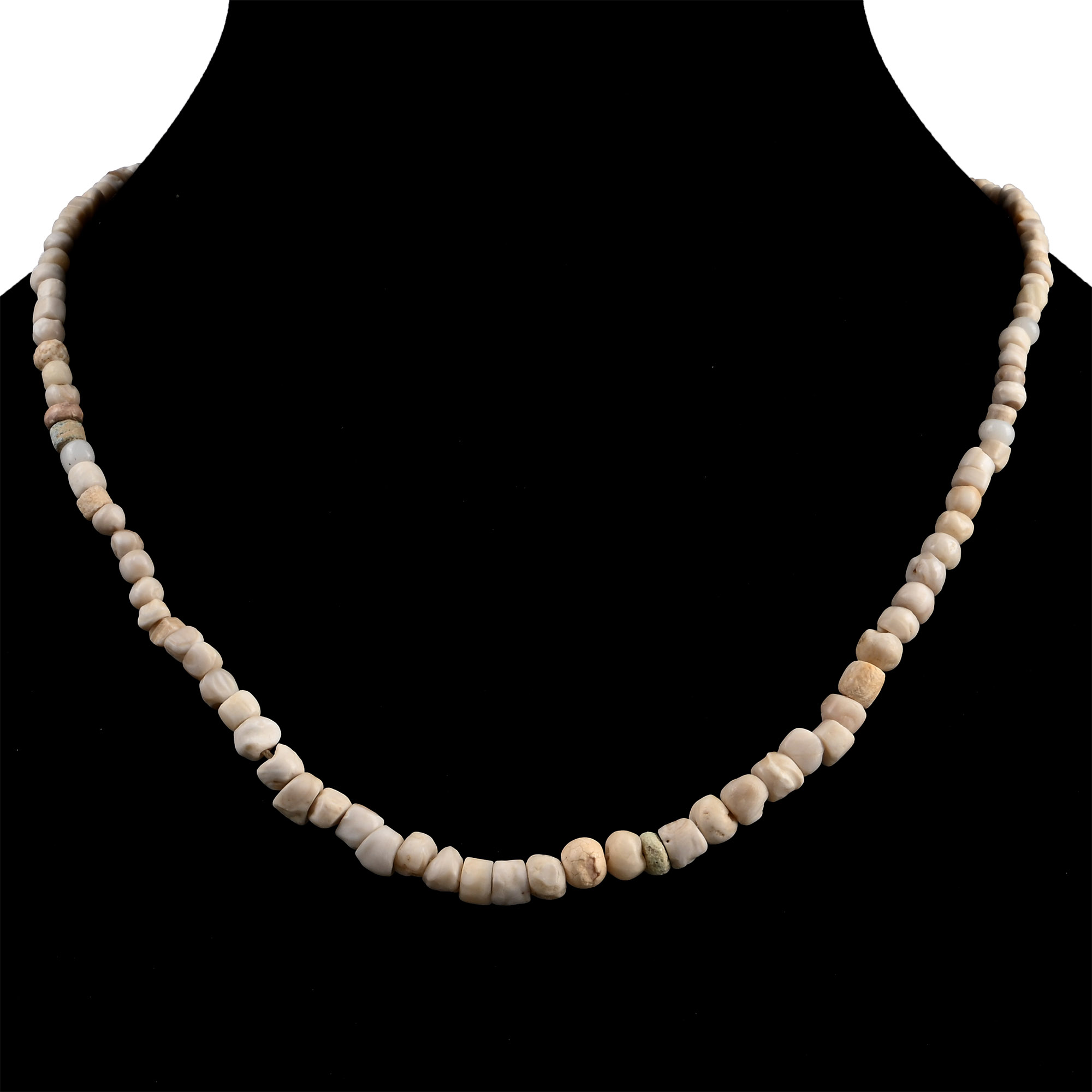 Western Asiatic and Other Mixed Stone Bead Necklace String