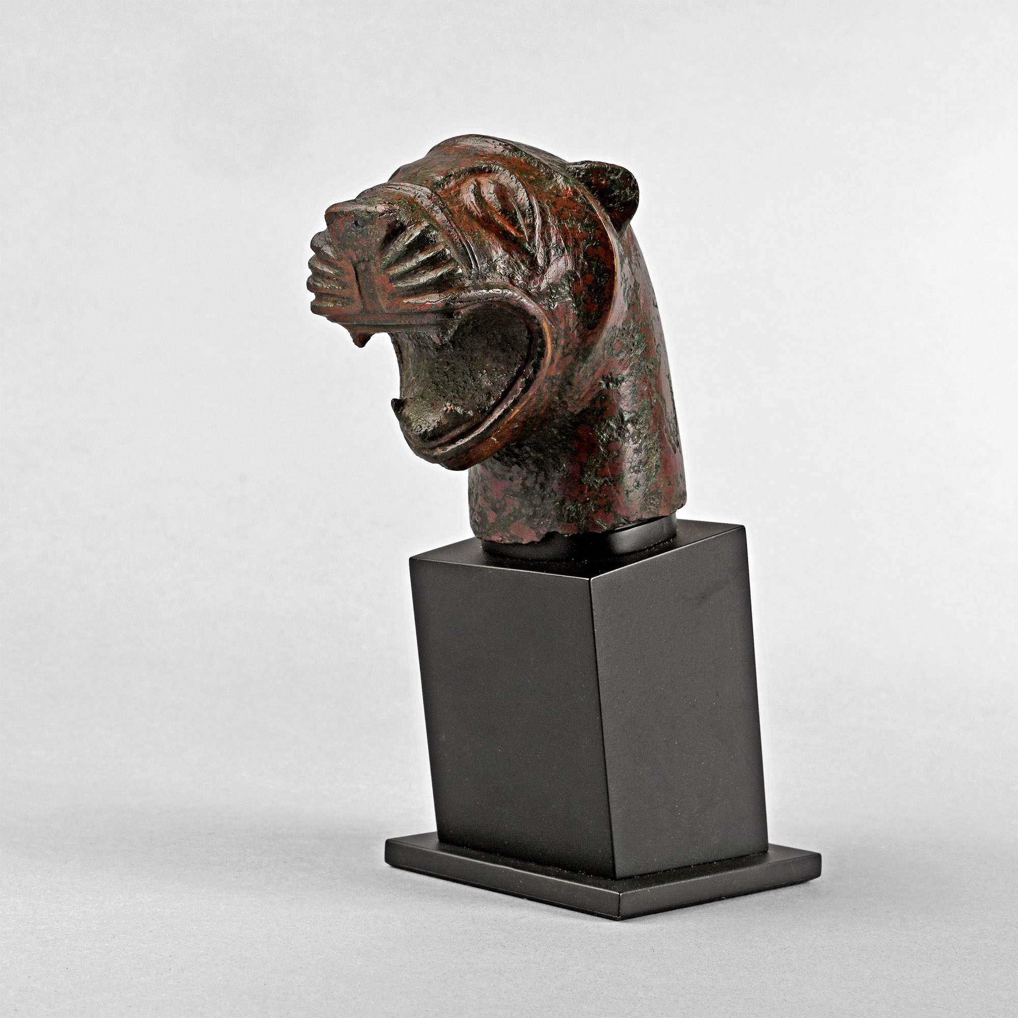 Etruscan Bronze Lion Head
