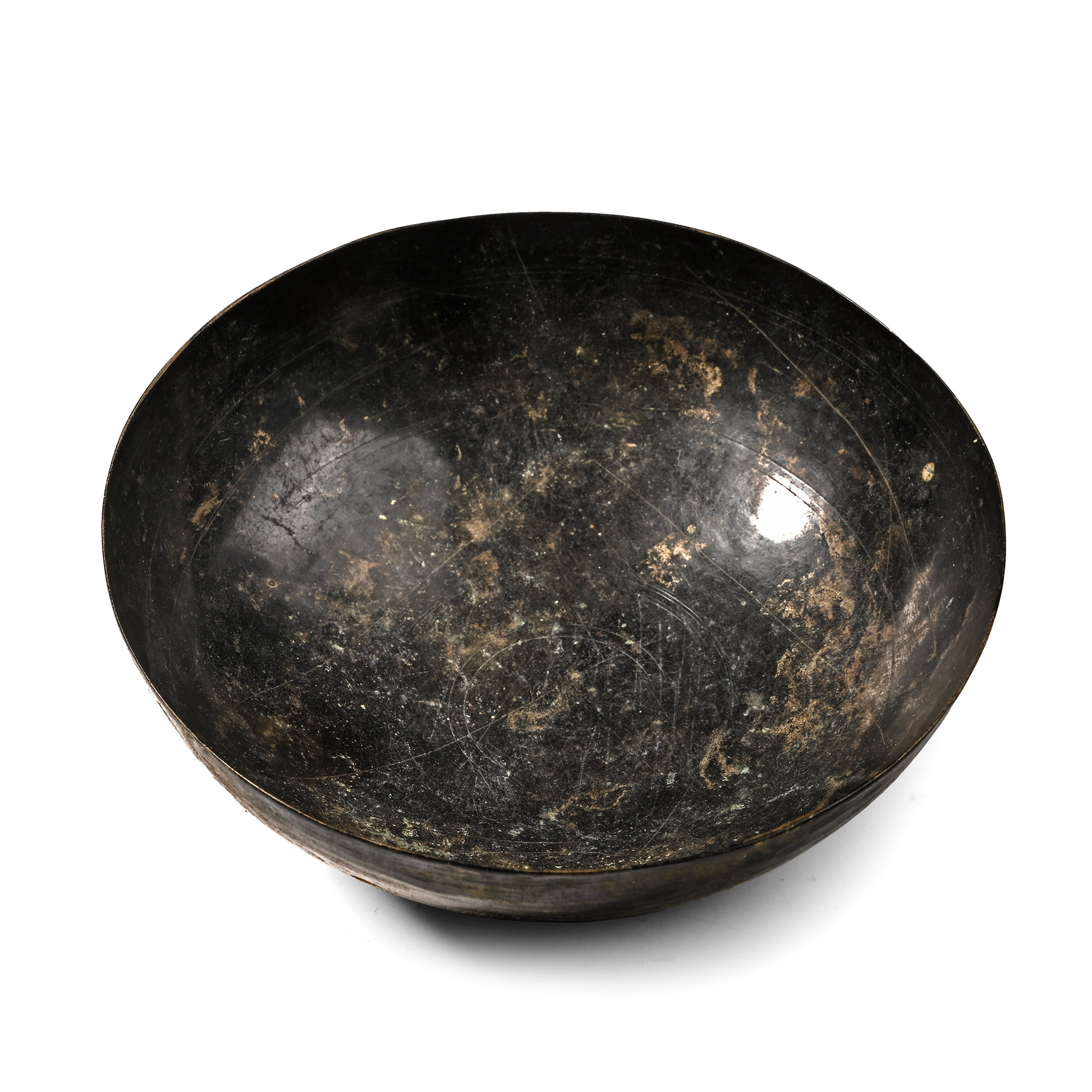 Western Asiatic Bronze Bowl with Concentric Circles