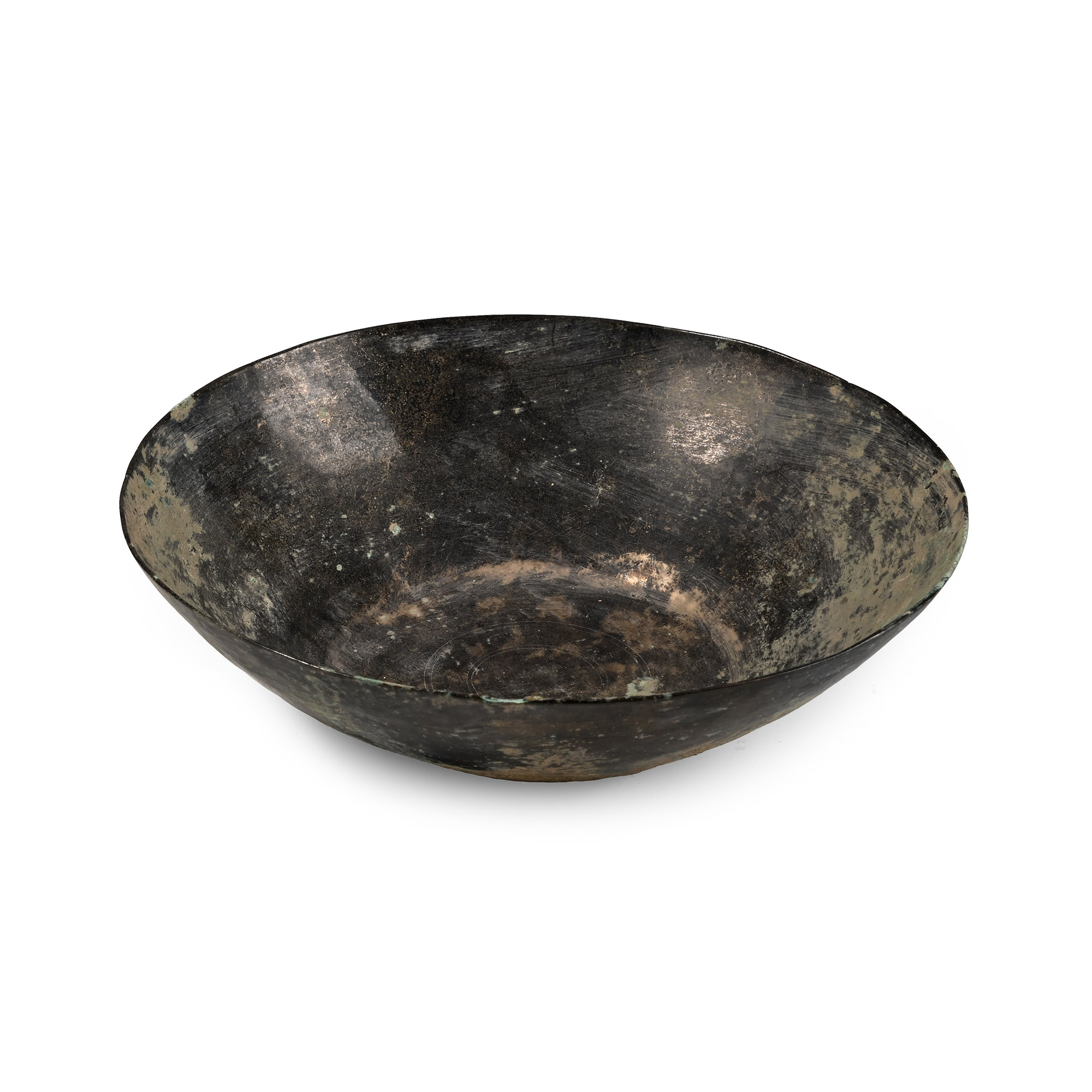 Sasanian Bronze Bowl with Concentric Circles
