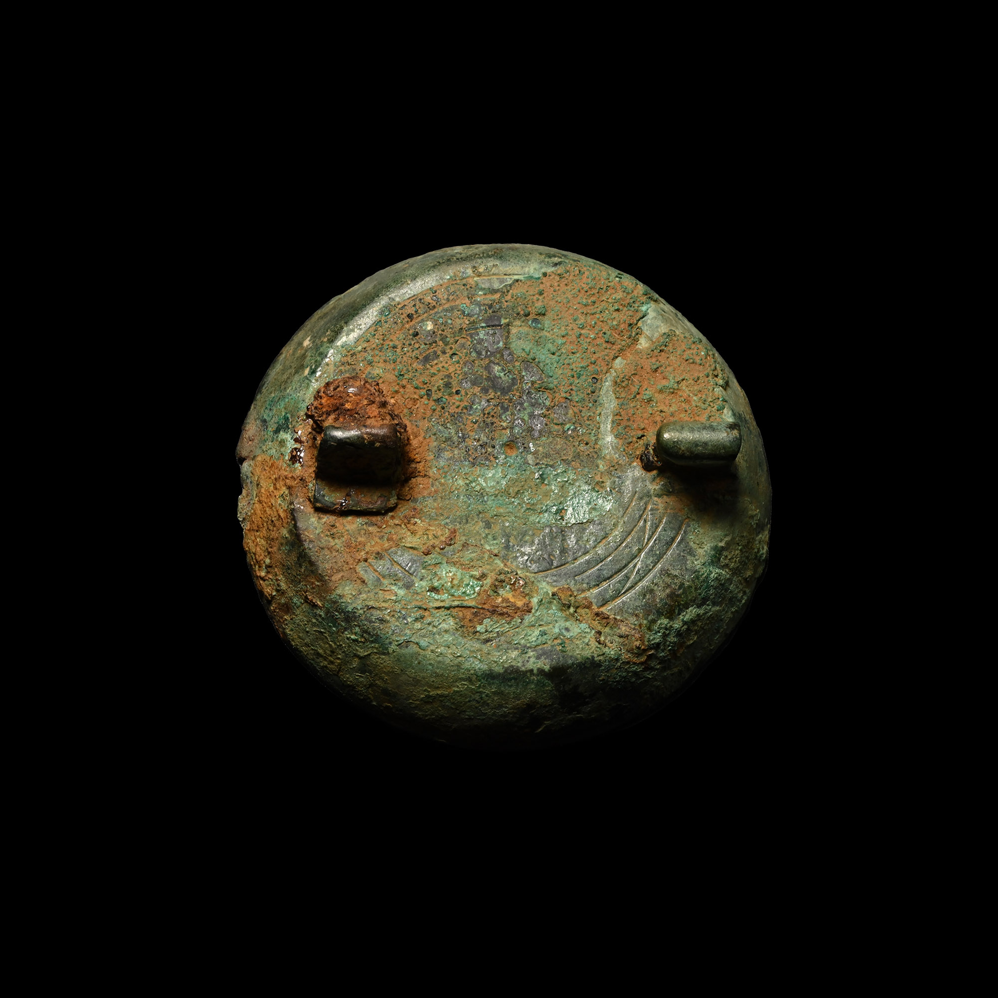 Large Anglo-Saxon Gilt Bronze 'Eleven Running Spirals' Saucer Brooch