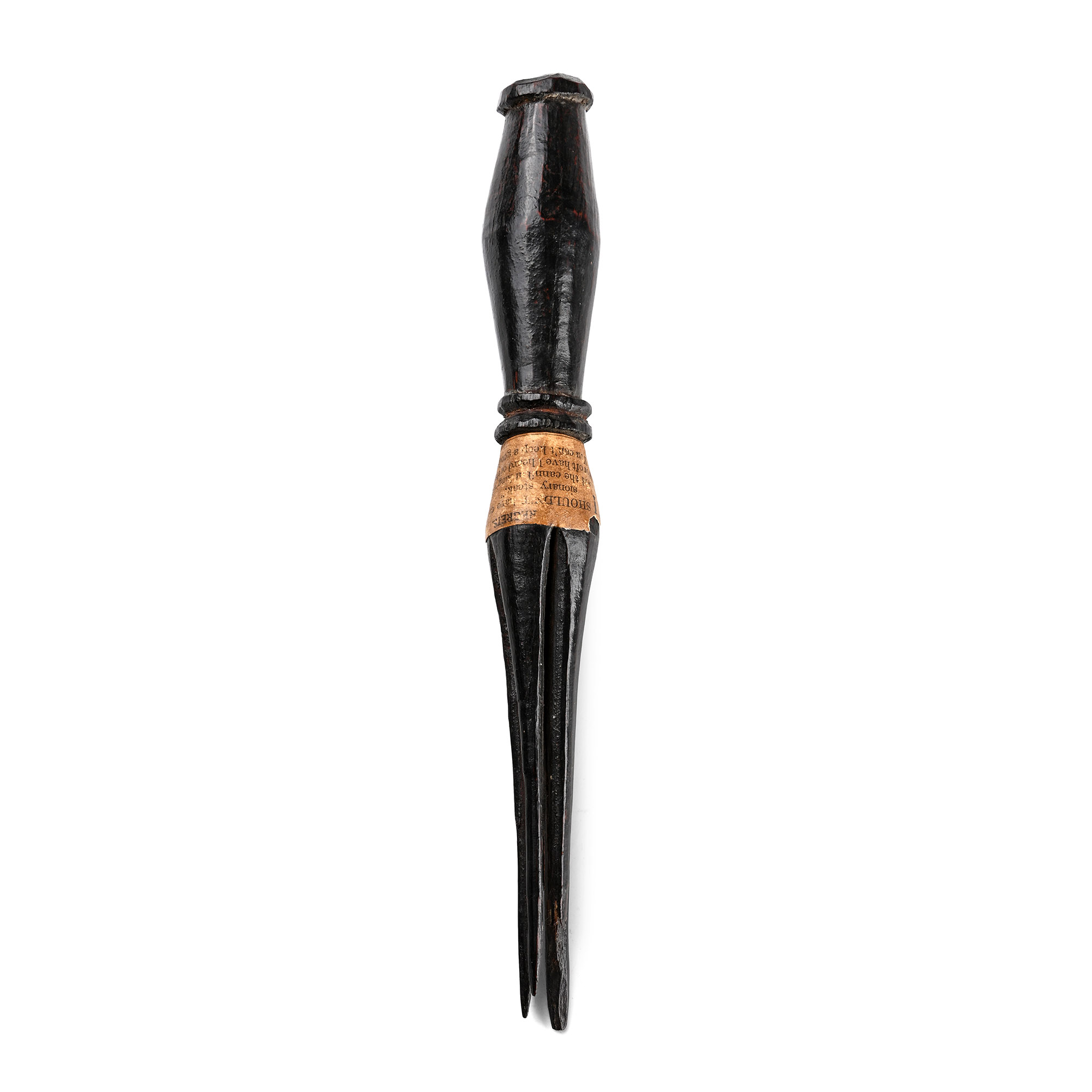 Fijian Wooden 'Cannibal' Whisk