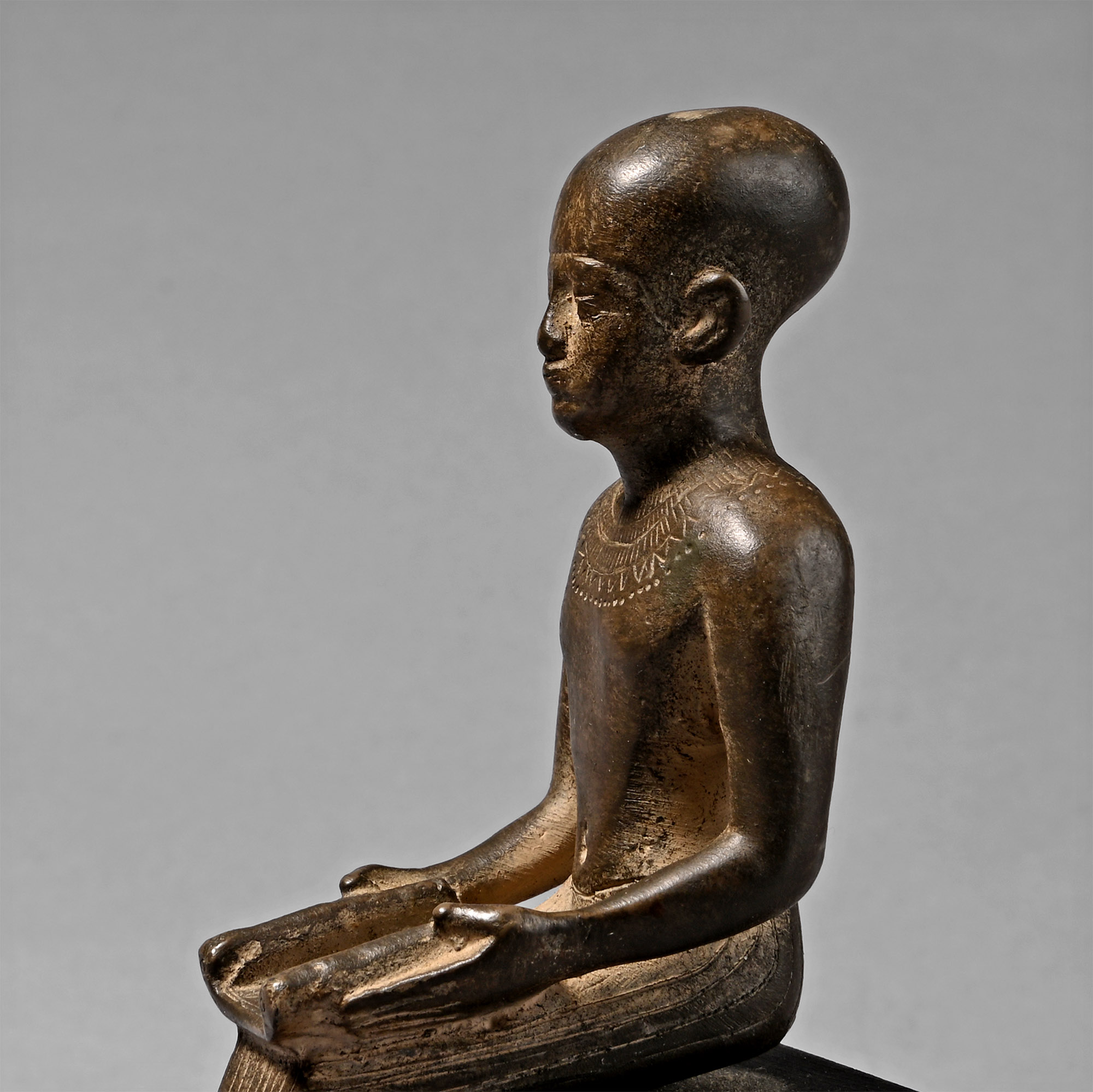 Egyptian Style Seated Statue of Imhotep