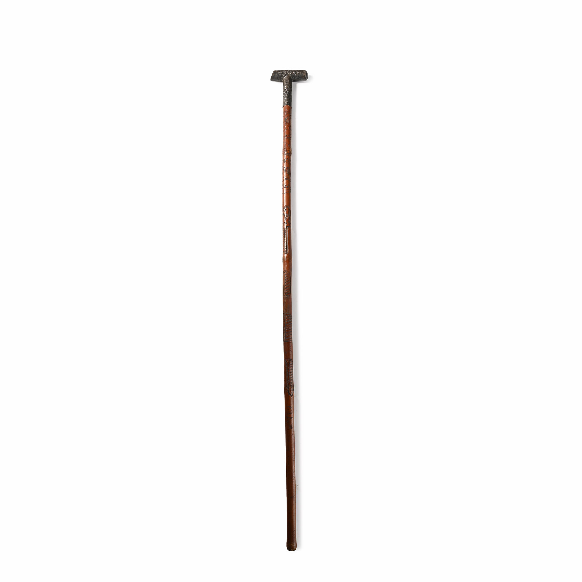 Japanese Silver Topped Bamboo Cane