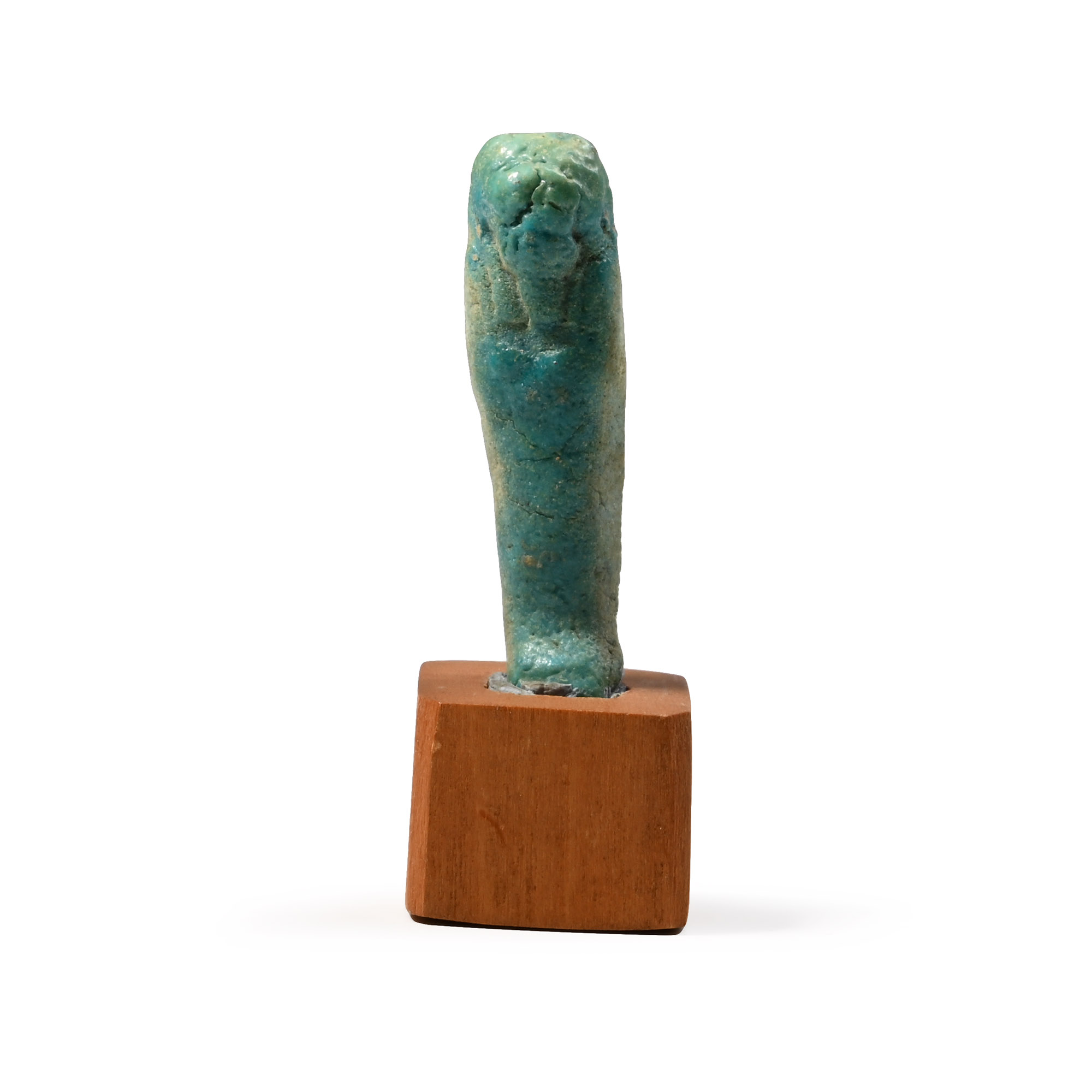 Egyptian Blue-Green Glazed Shabti