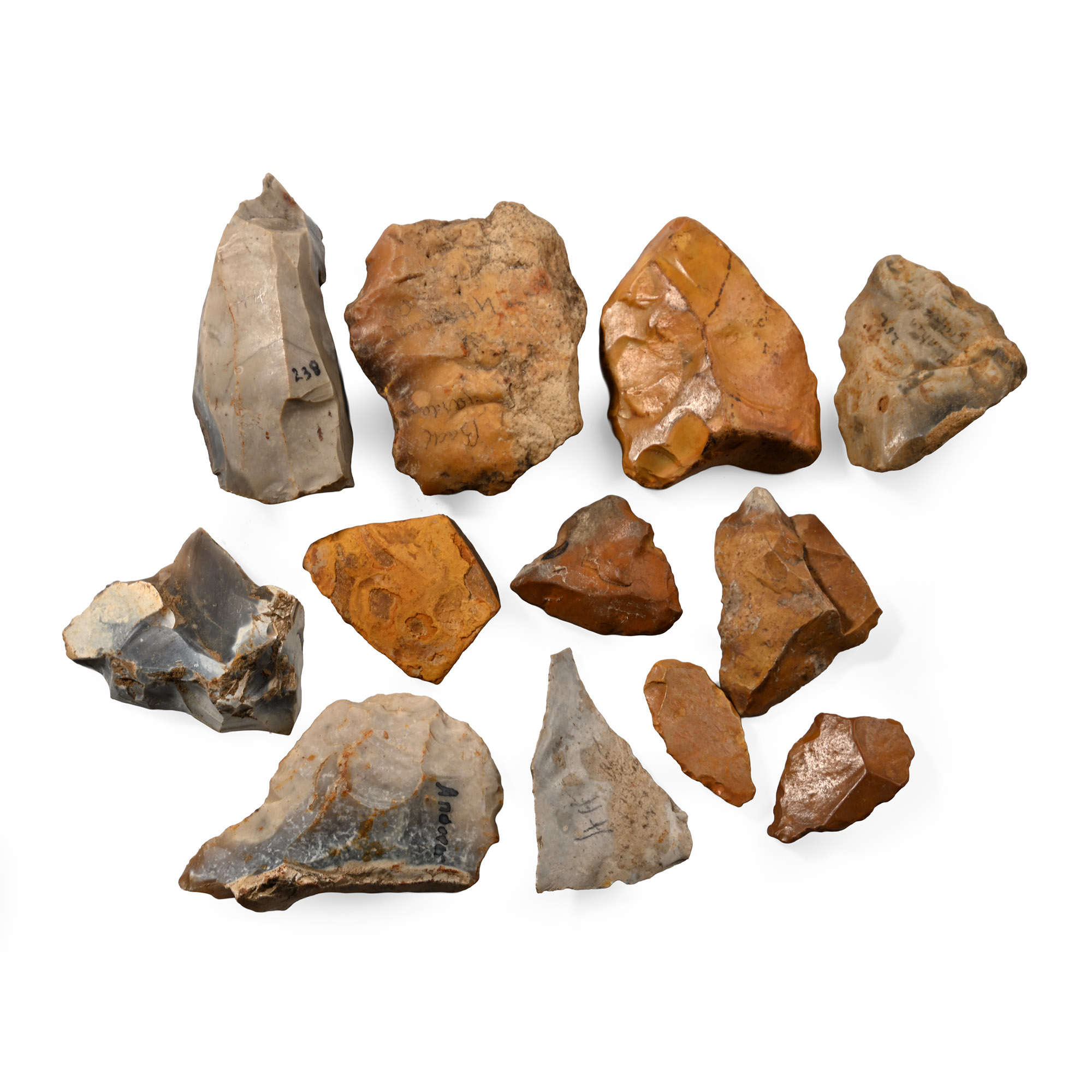 Stone Age Flint Core and Tool Collection