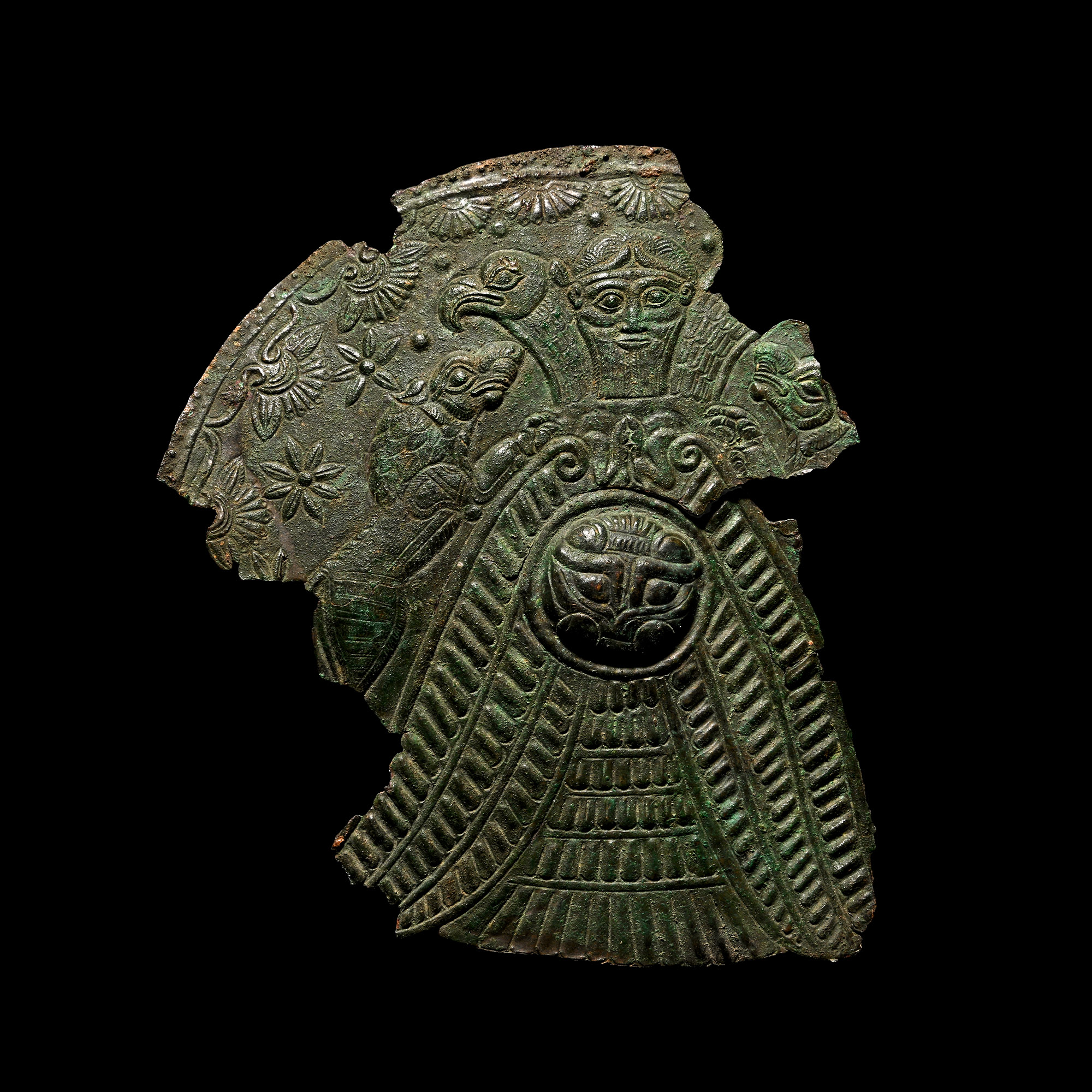 Assyrian Bronze Roundel Fragment