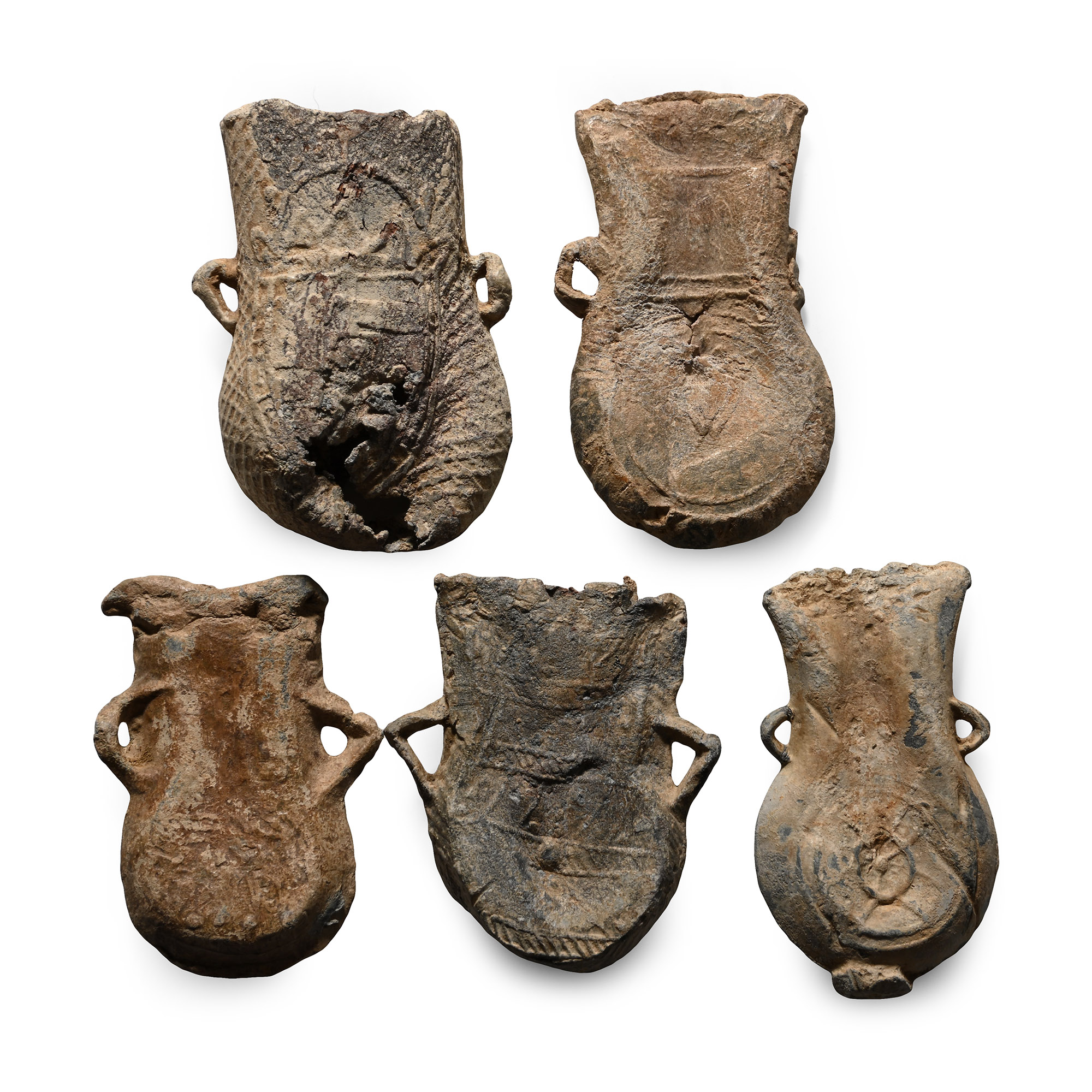 Medieval Pilgrim's Lead Holy Water Ampulla Collection