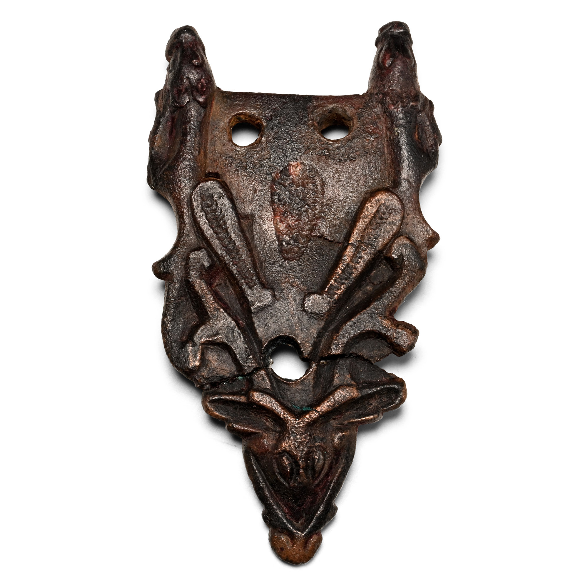 Anglo-Scandinavian Viking Bronze Stirrup Apex Mount