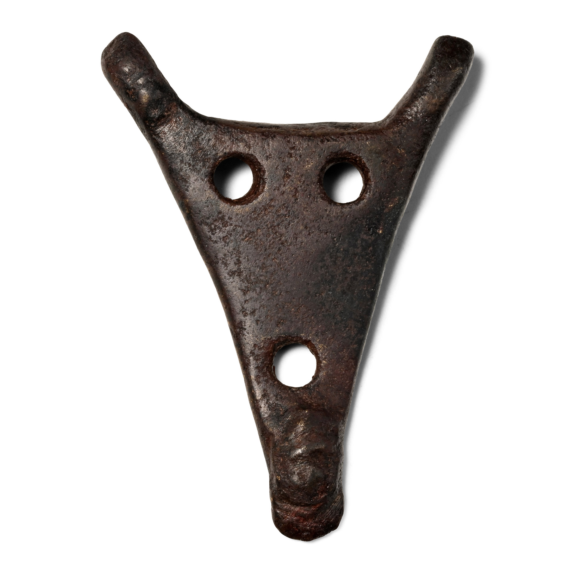 Anglo-Scandinavian Viking Bronze Triangular Stirrup Apex Mount