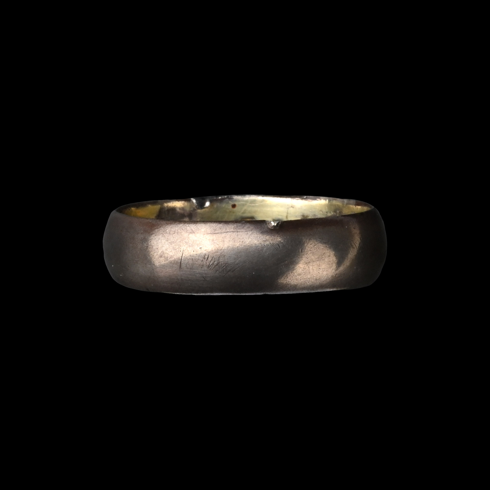 Tudor Period Silver-Gilt 'LOVE GOD' Posy Ring