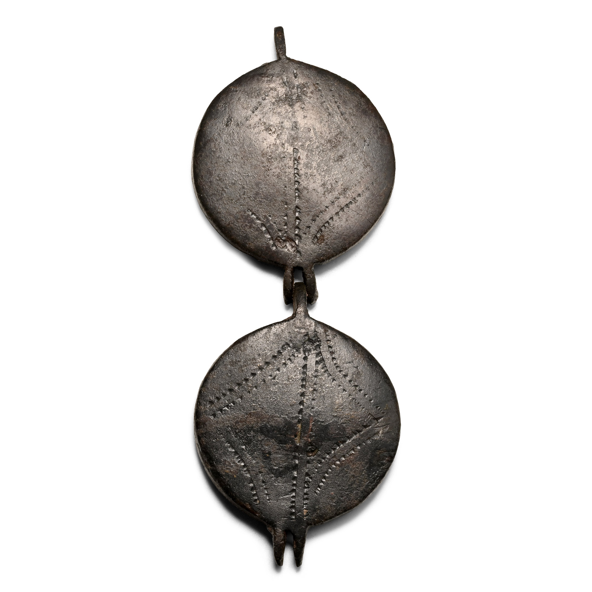 Medieval Bronze Pocket Mirror Case