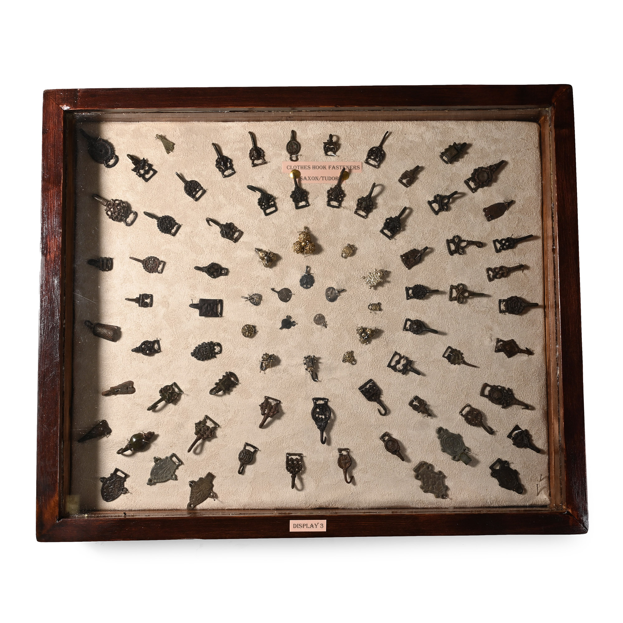 Collection of Tudor Period and Earlier Hooked Clothes Fasteners