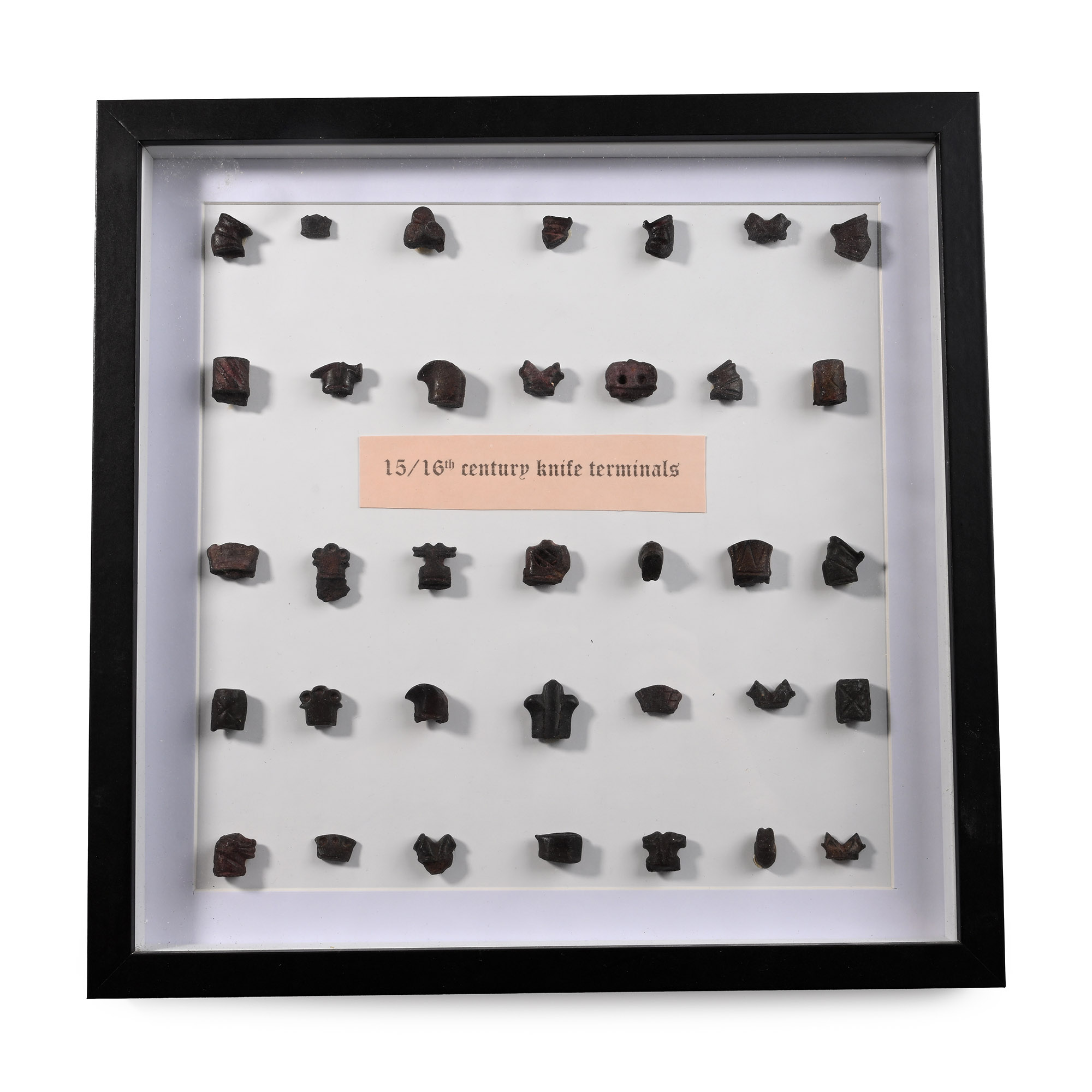 Medieval Bronze Knife Pommel Collection