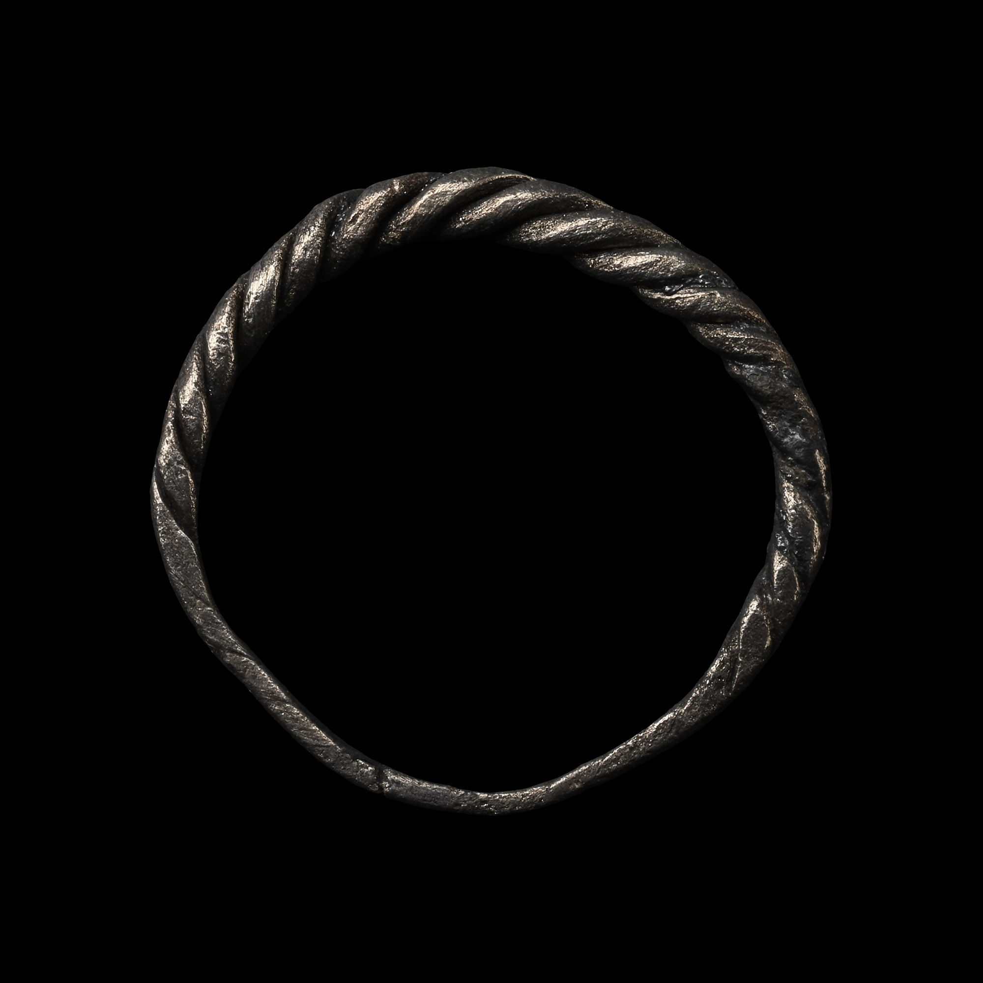 Anglo-Scandinavian Viking Silver Twisted Ring
