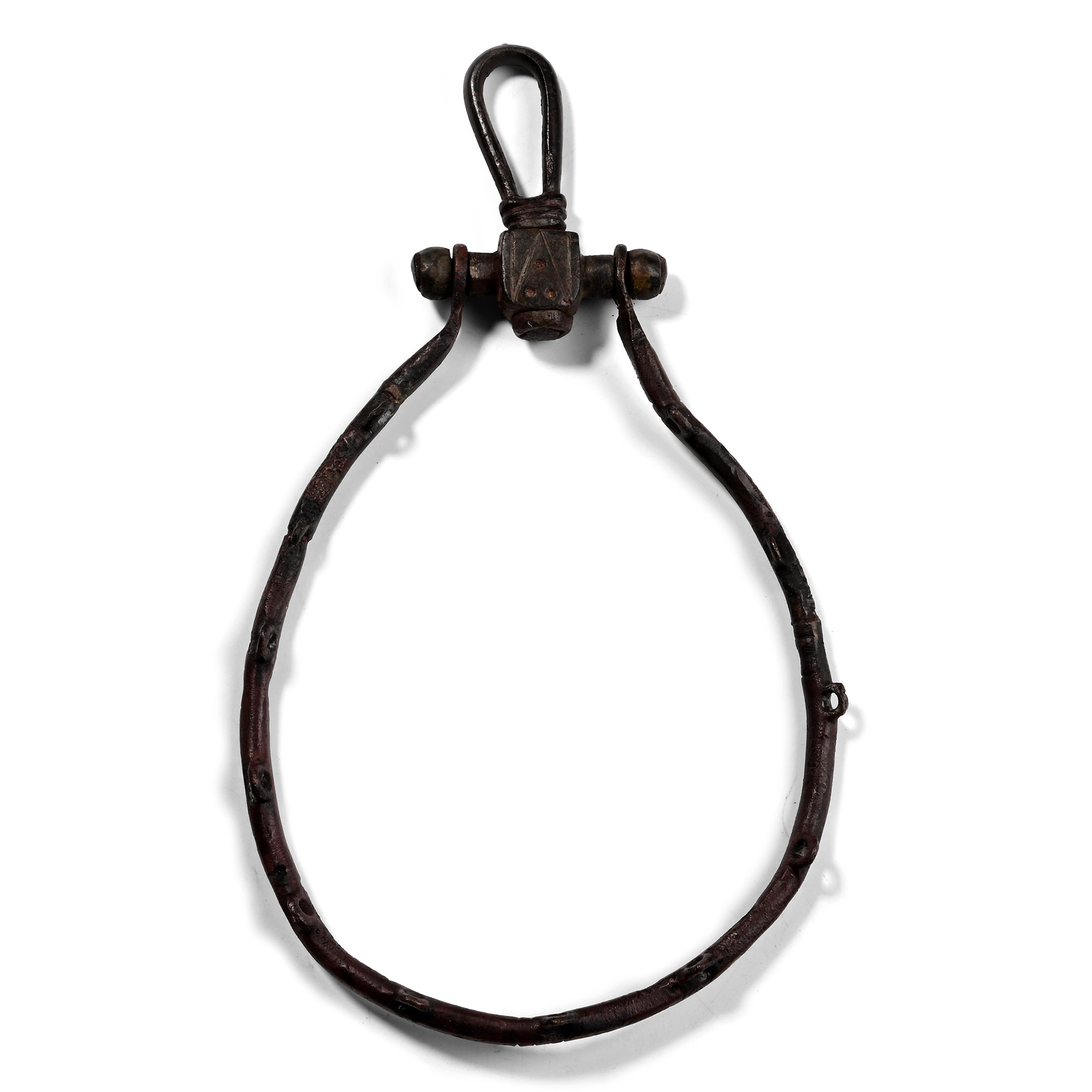Medieval Bronze Purse Bar with Frame