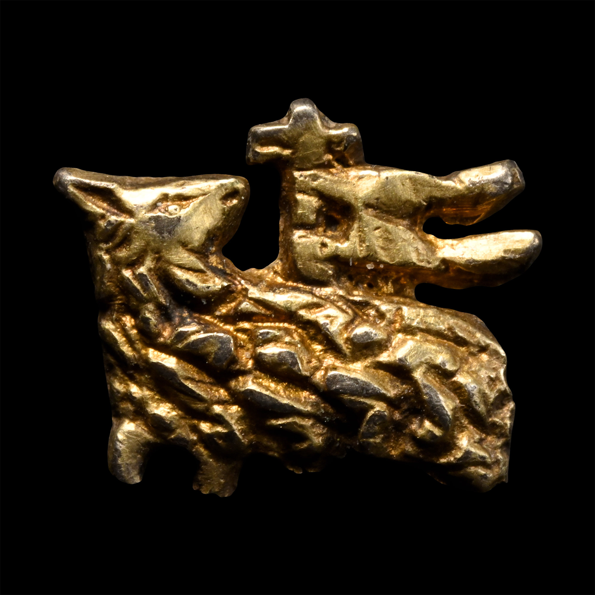 Medieval Silver-Gilt Lamb of God Pilgrim's Badge