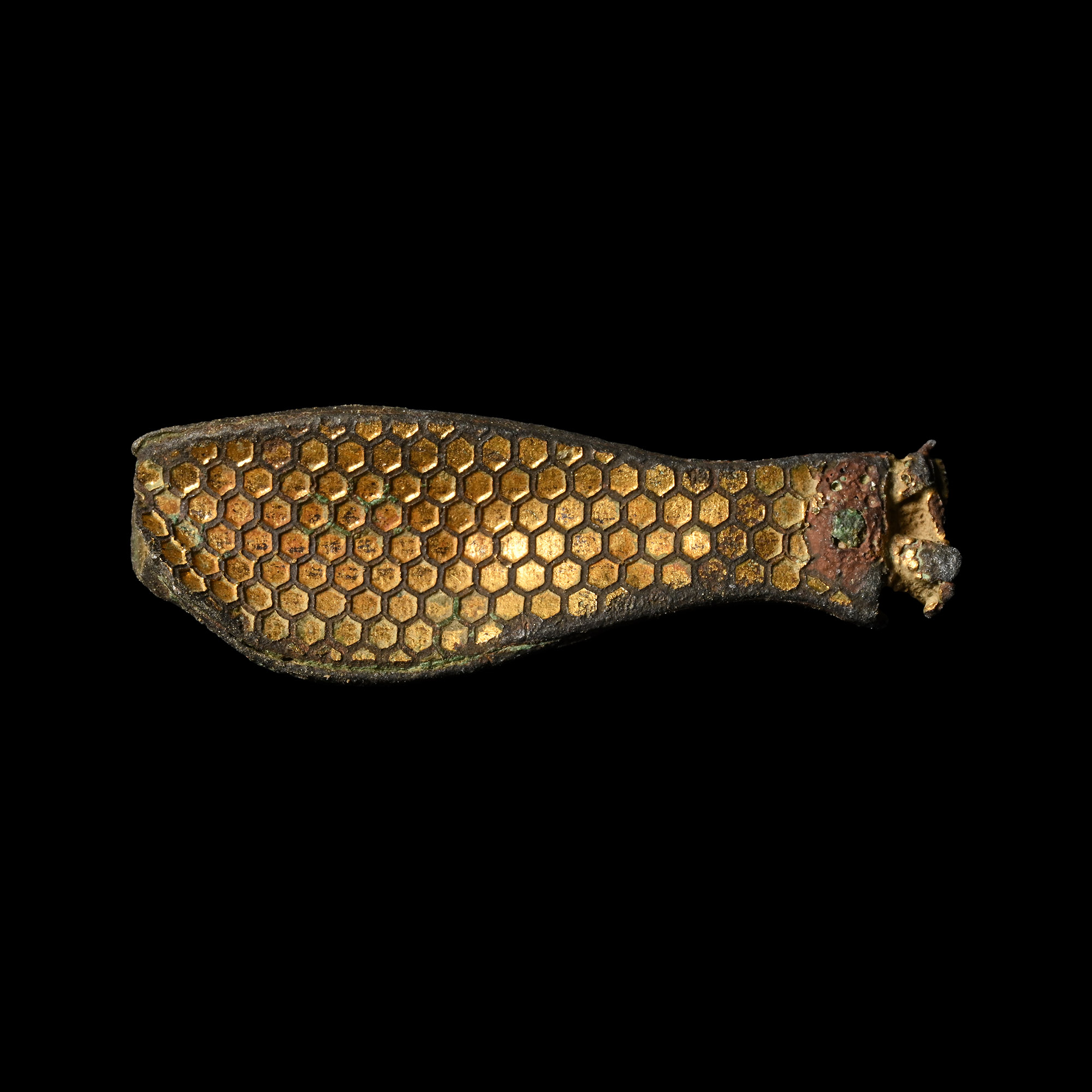 Anglo-Saxon Gilt-Bronze Zoomorphic Terminal