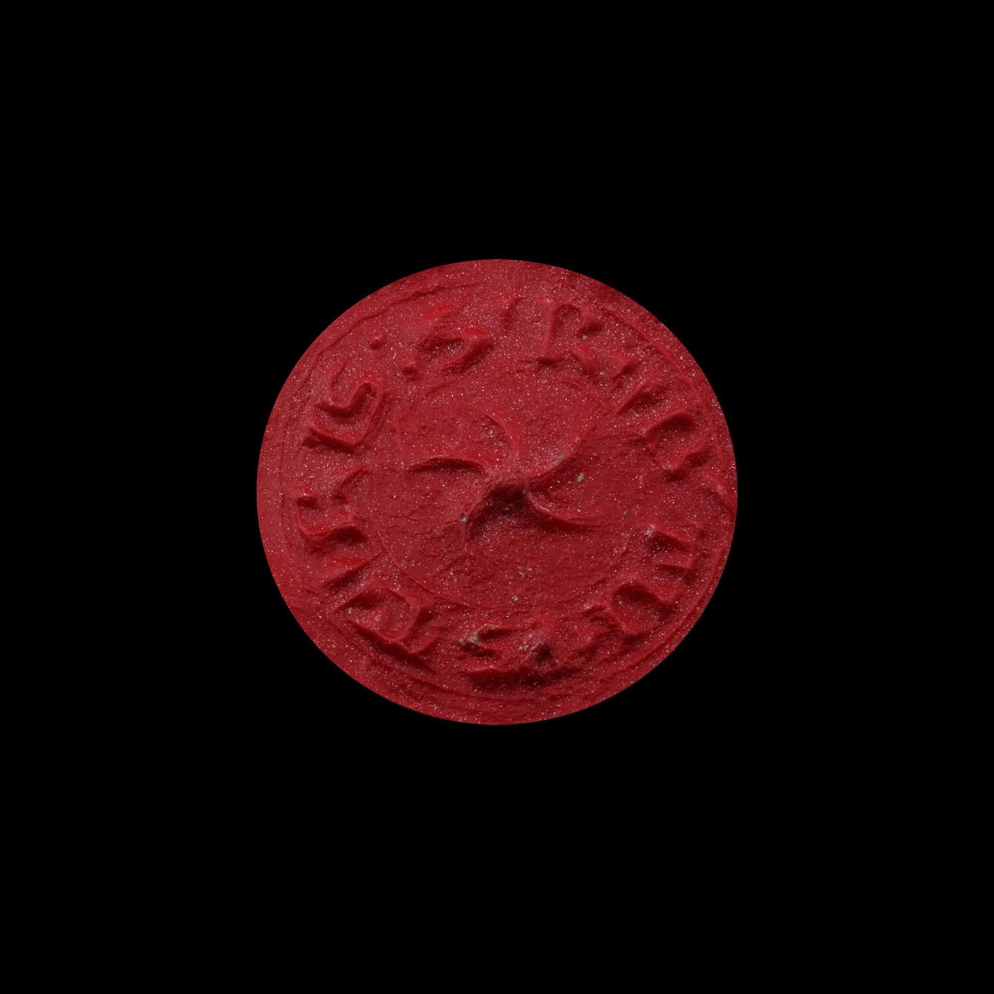 Medieval Lead Seal Matrix of Robert