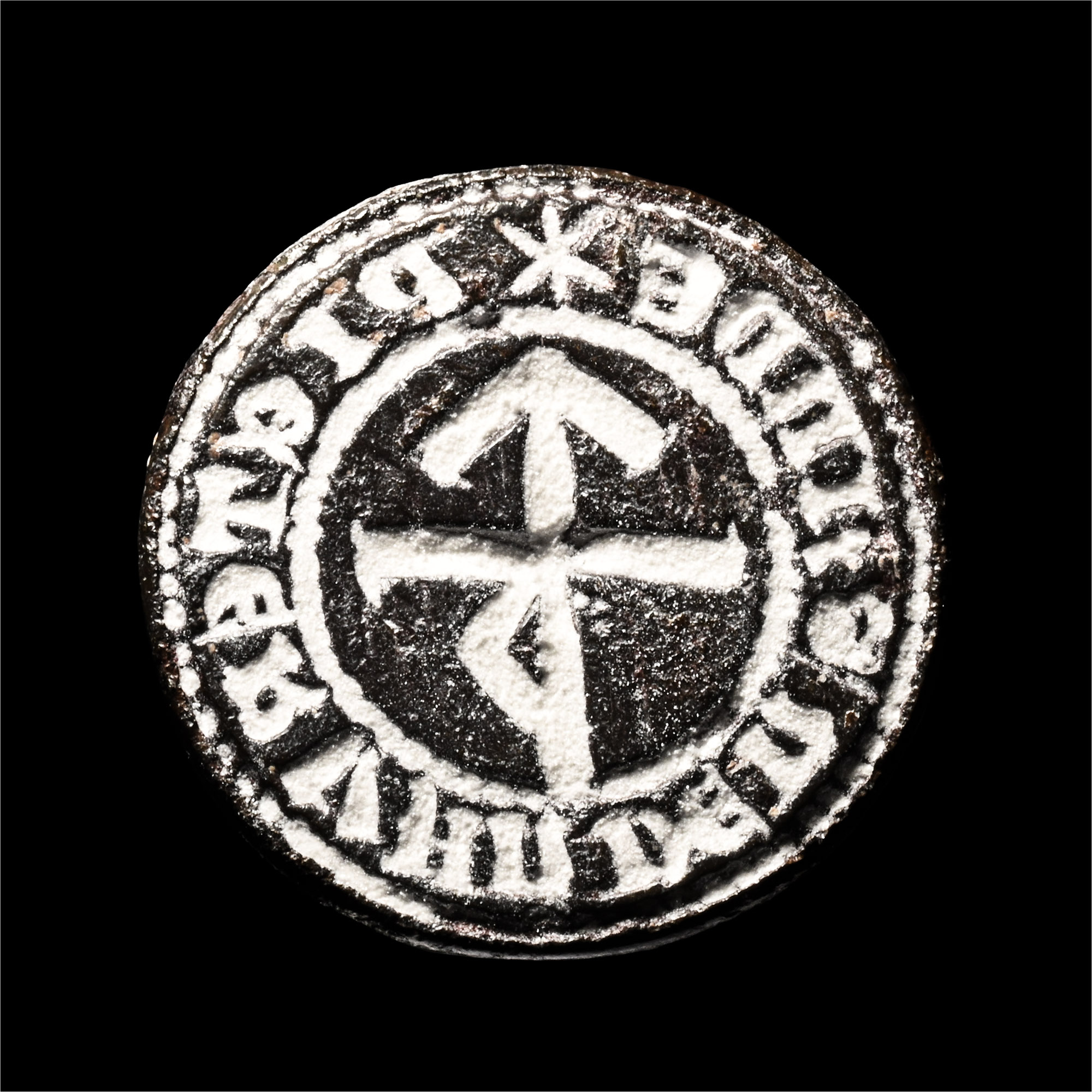 Medieval Bronze Seal Matrix of Pieter Van Den Sanne