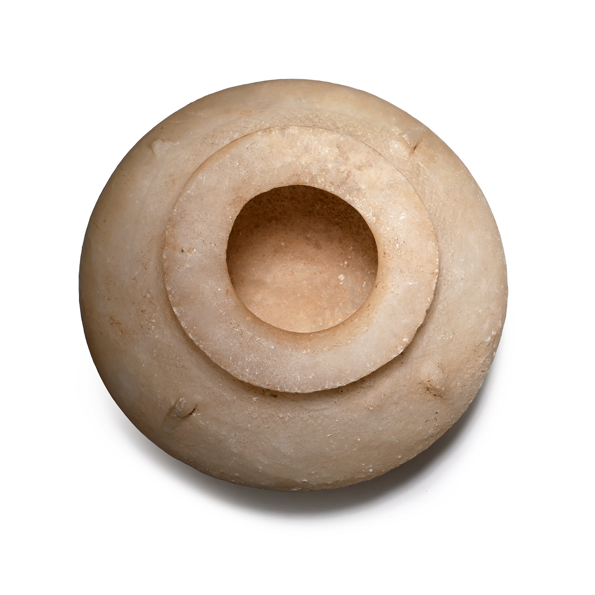 Large Mesopotamian Decorated Alabaster Bowl