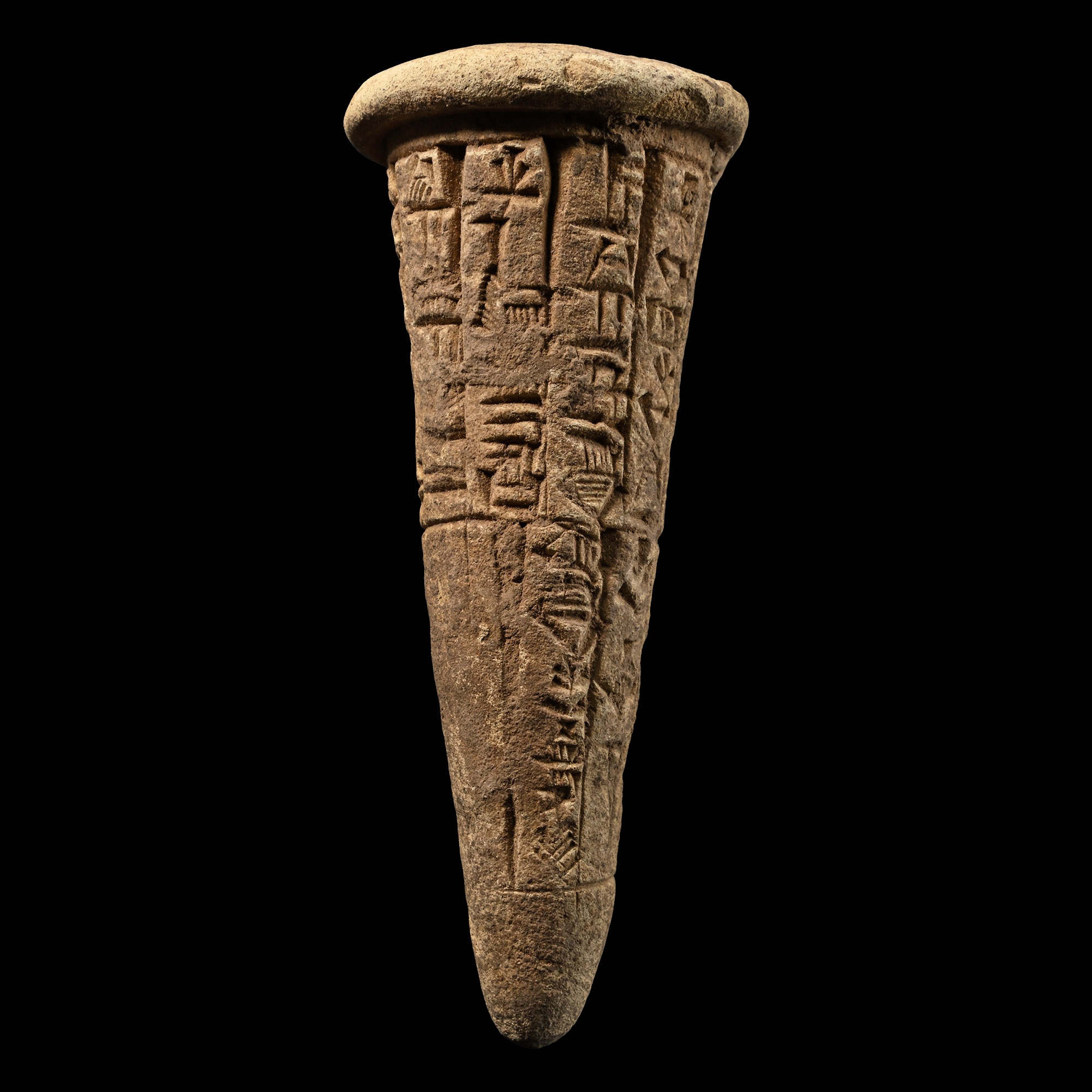 Sumerian Terracotta Foundation Cone From Lagash