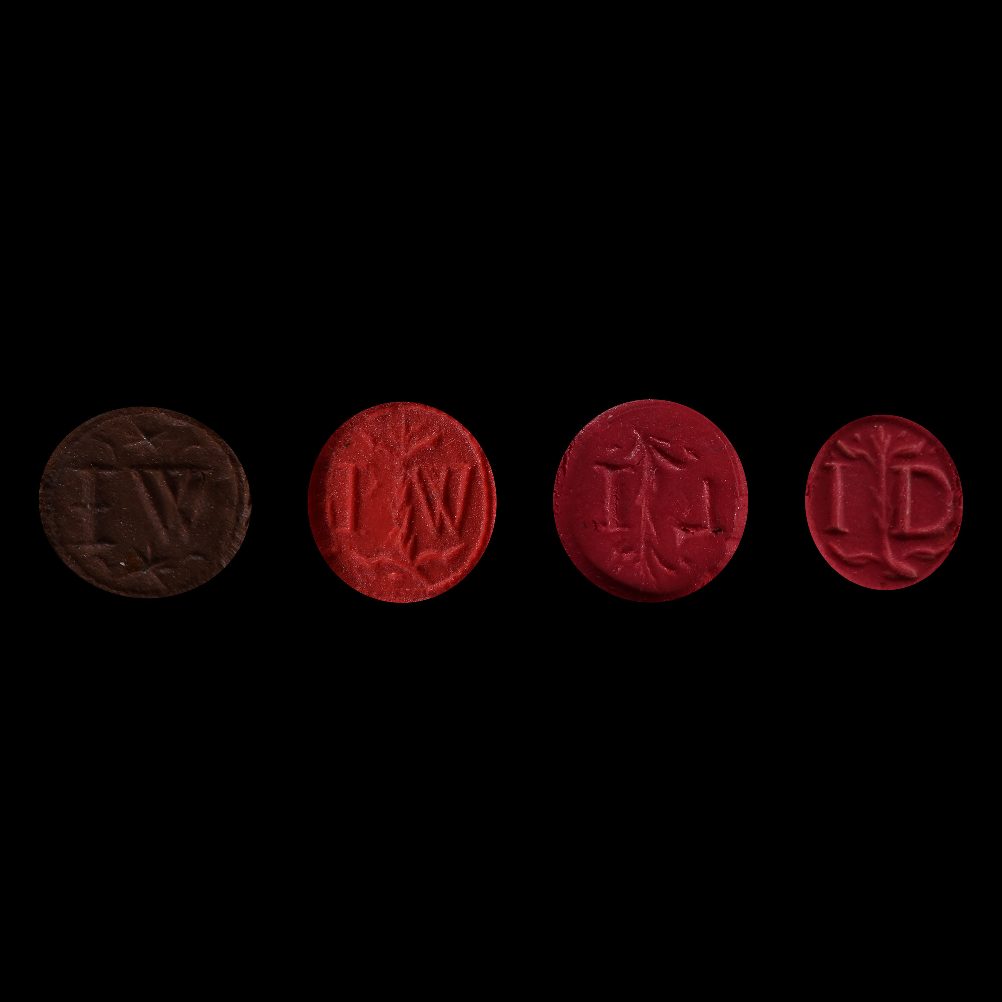 Post Medieval Bronze Seal Matrix Group