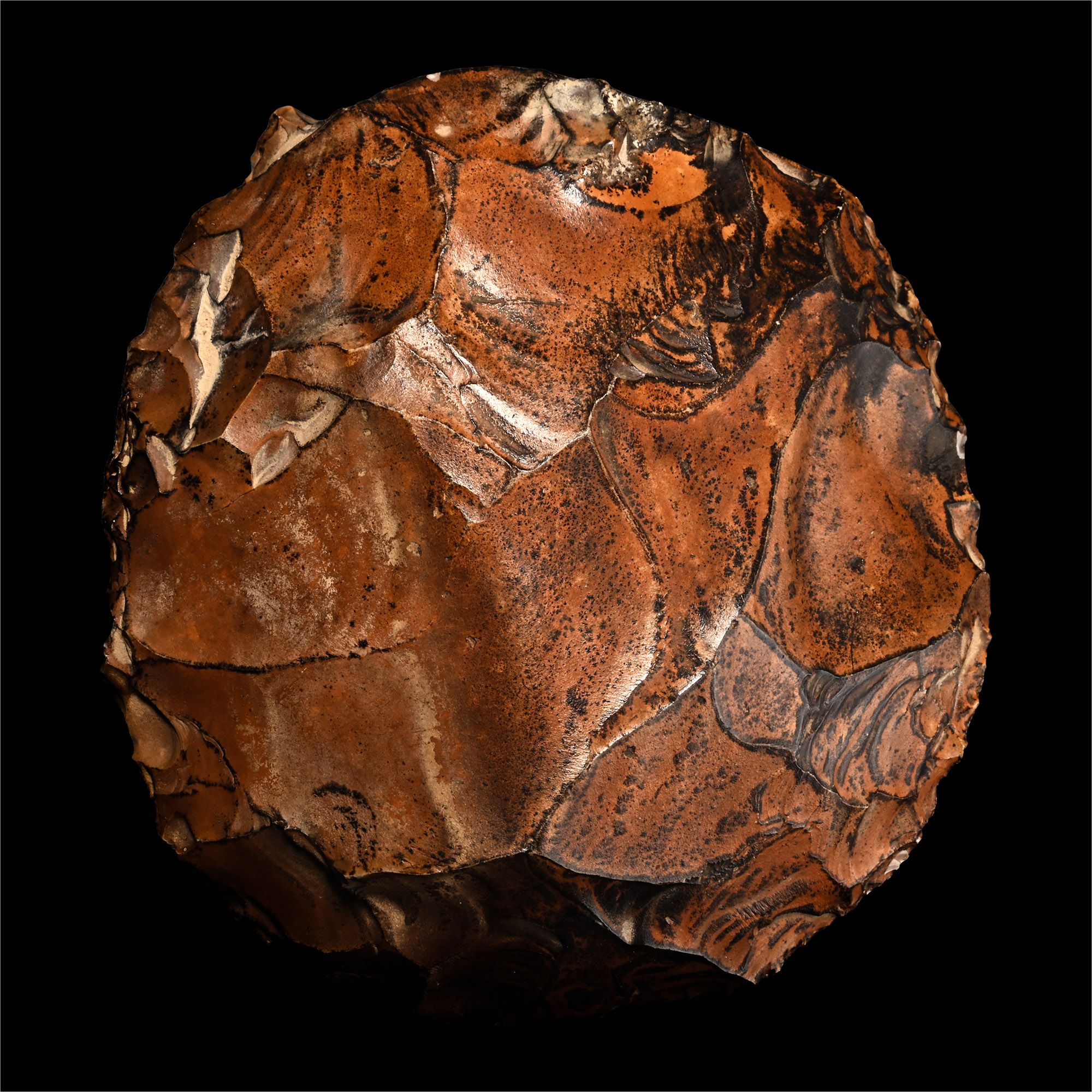 Egyptian Stone Age Knapped Ovate Hand Axe from Thebes