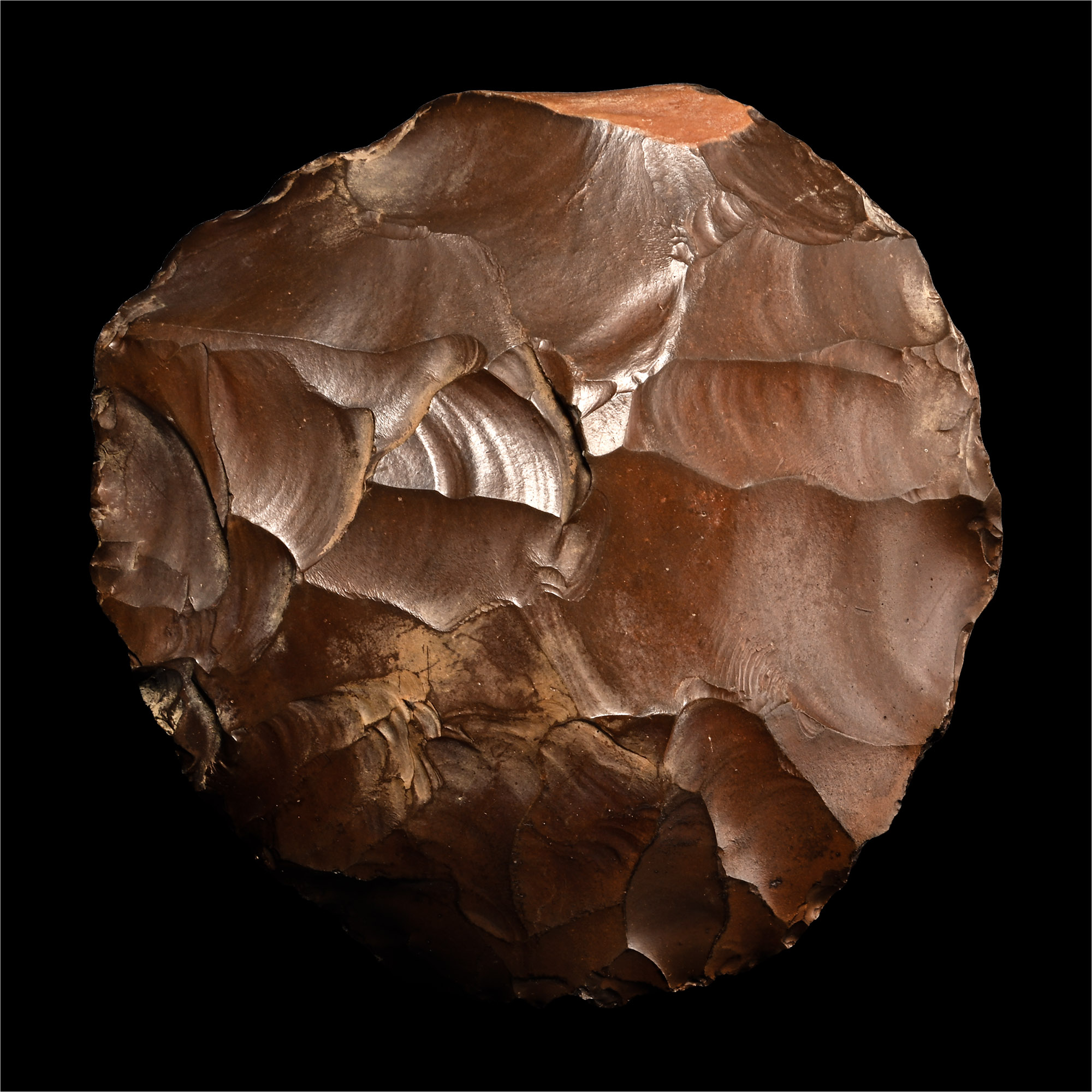 Egyptian Stone Age Knapped Ovate Hand Axe from Thebes
