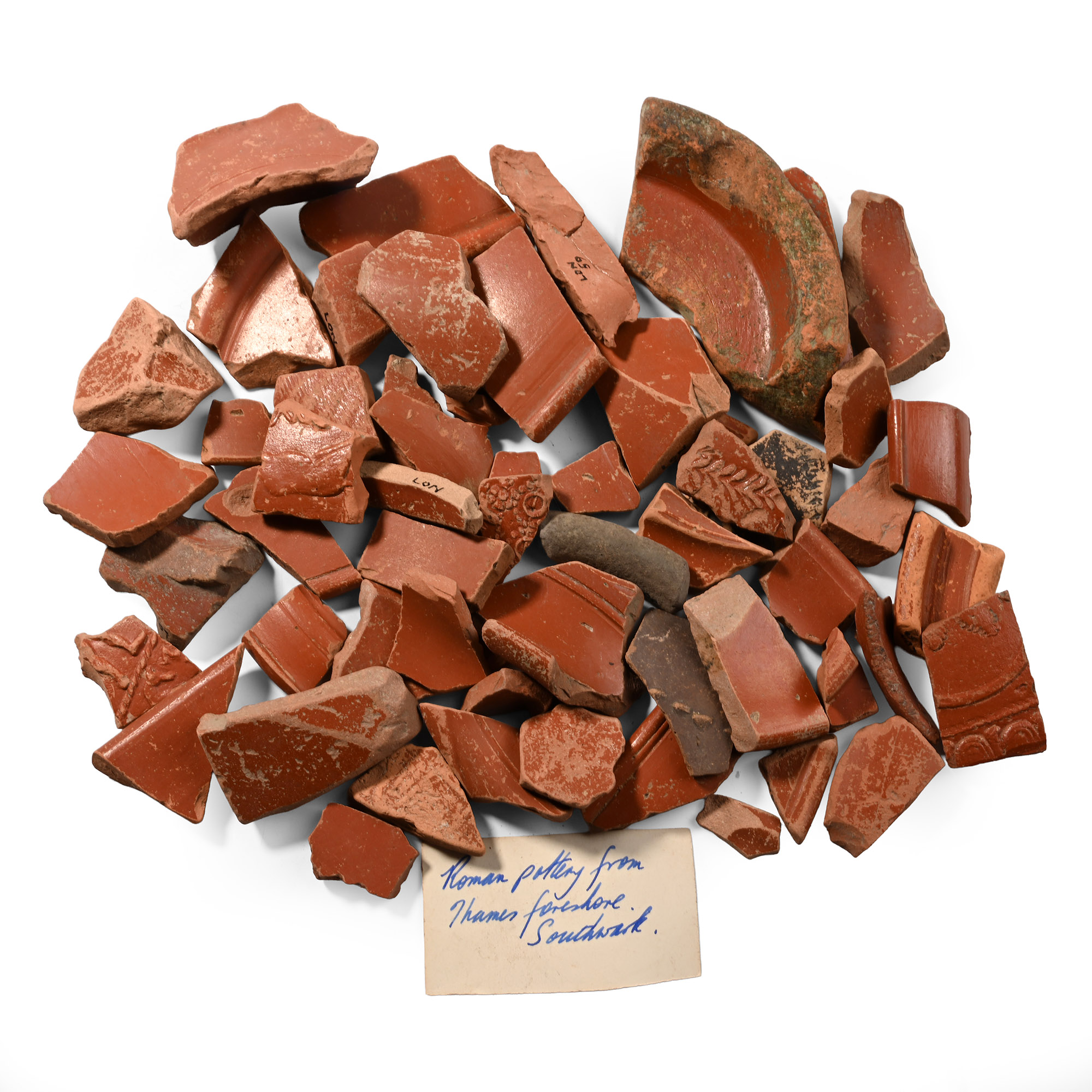 'London' Roman Redware Bowl Fragment Group