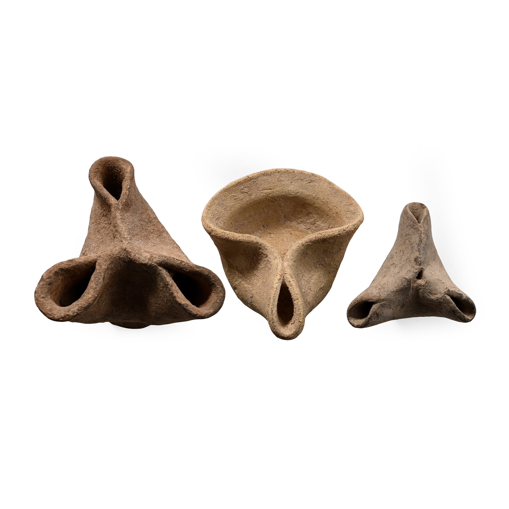 Holy Land Terracotta Pinched Rim Oil Lamp Group