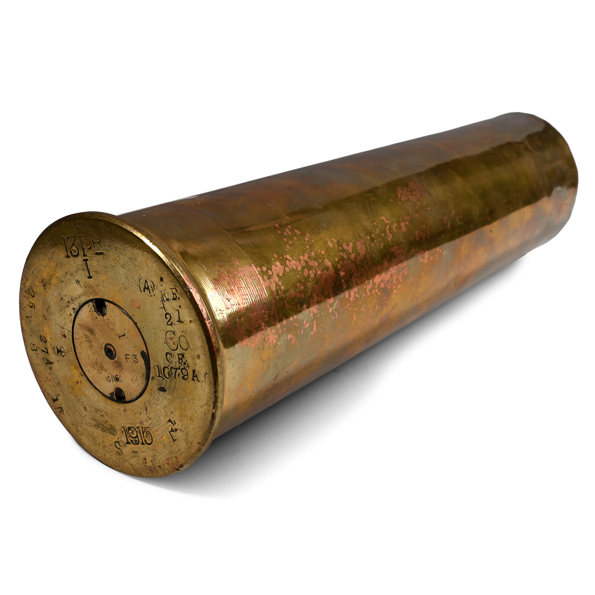 Royal Horse Artillery Polished Brass 13Ib Shell Case
