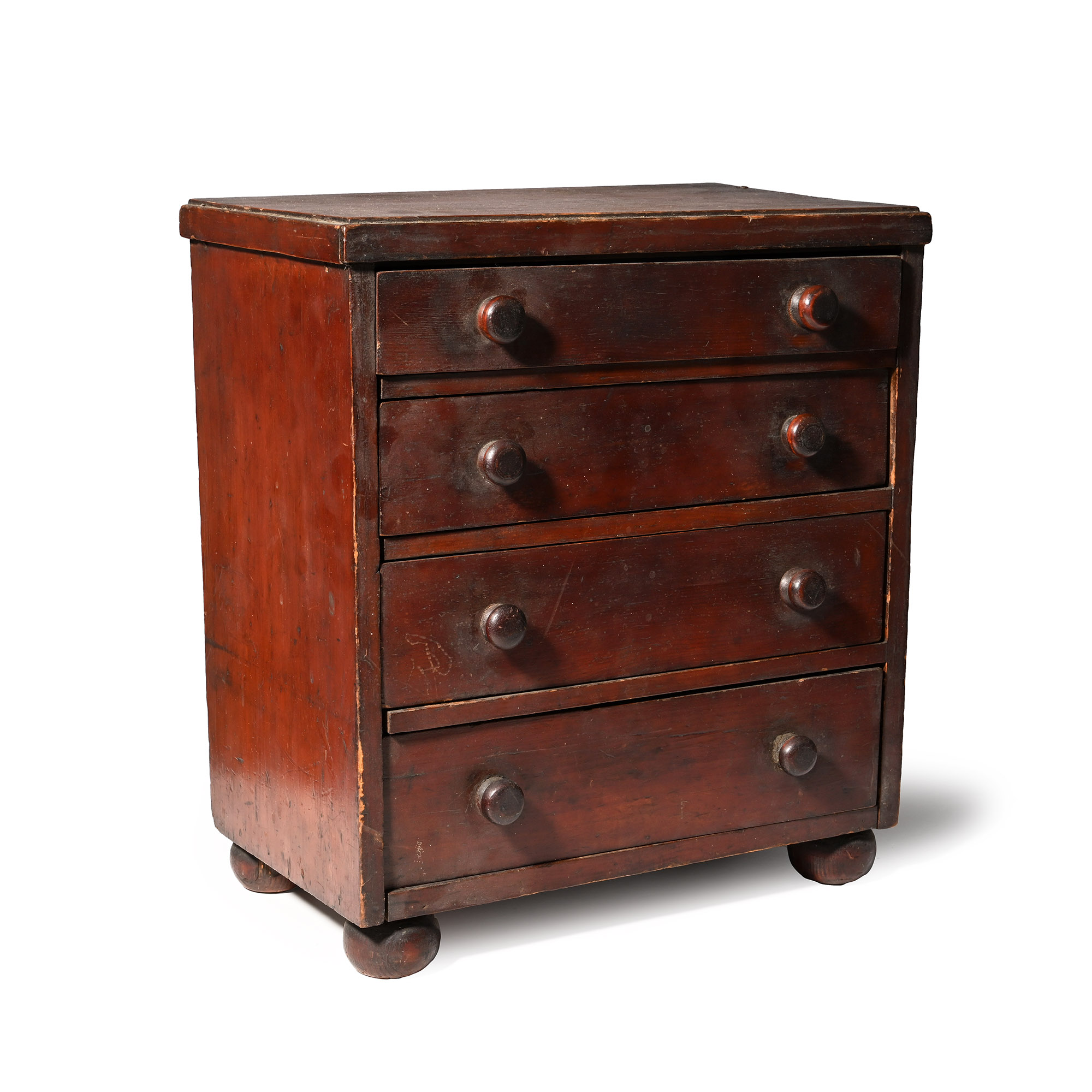 Collector's Small Wooden Cabinet of Drawers